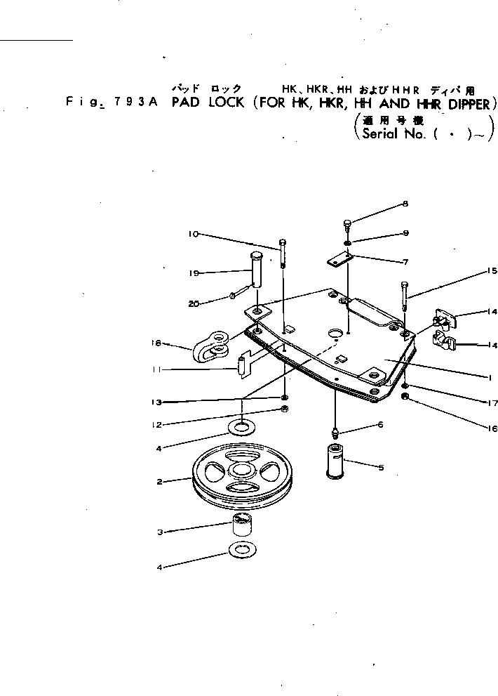 Болт 02011-00827  Komatsu
