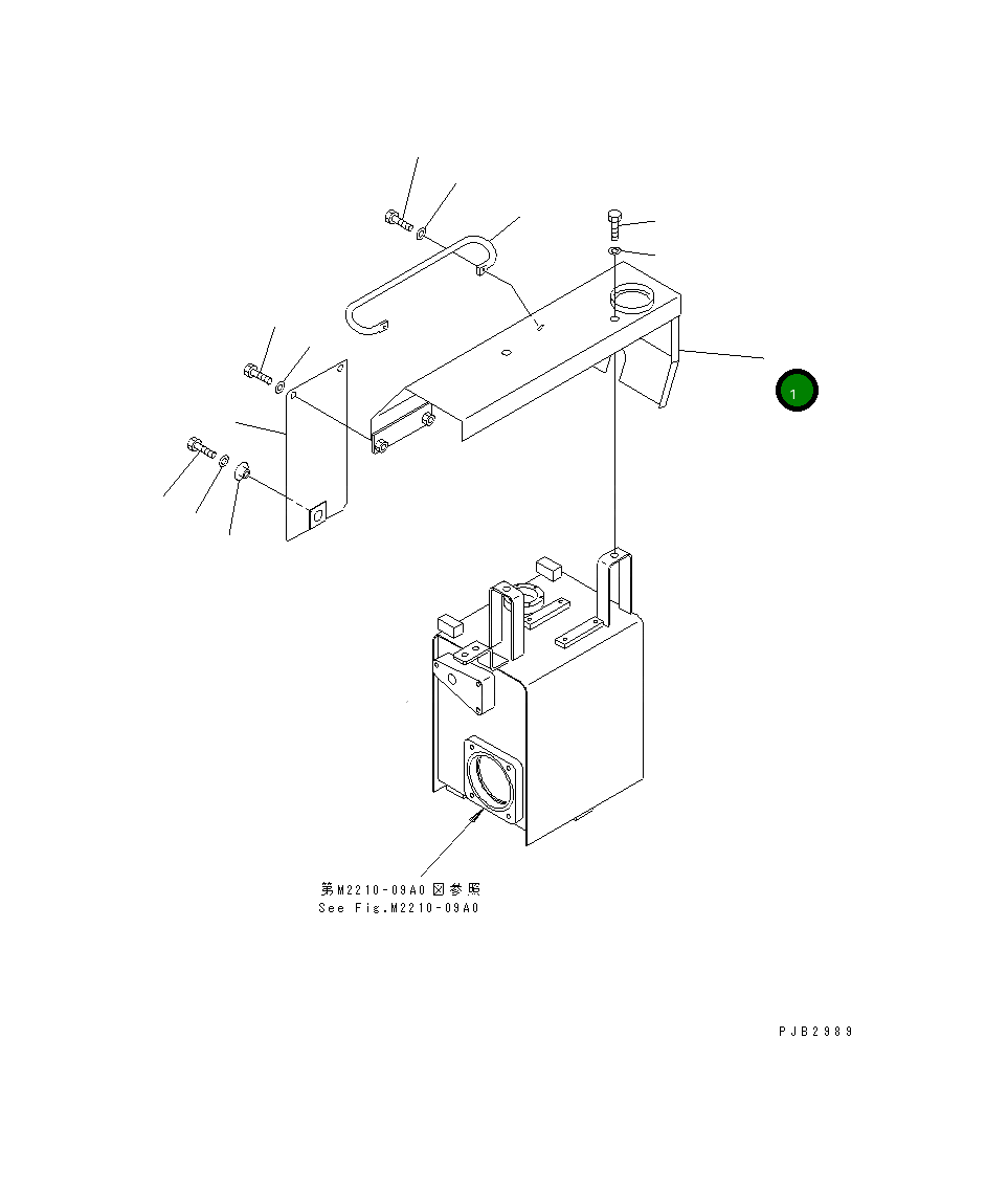 Крышка 156-60-22130 Komatsu