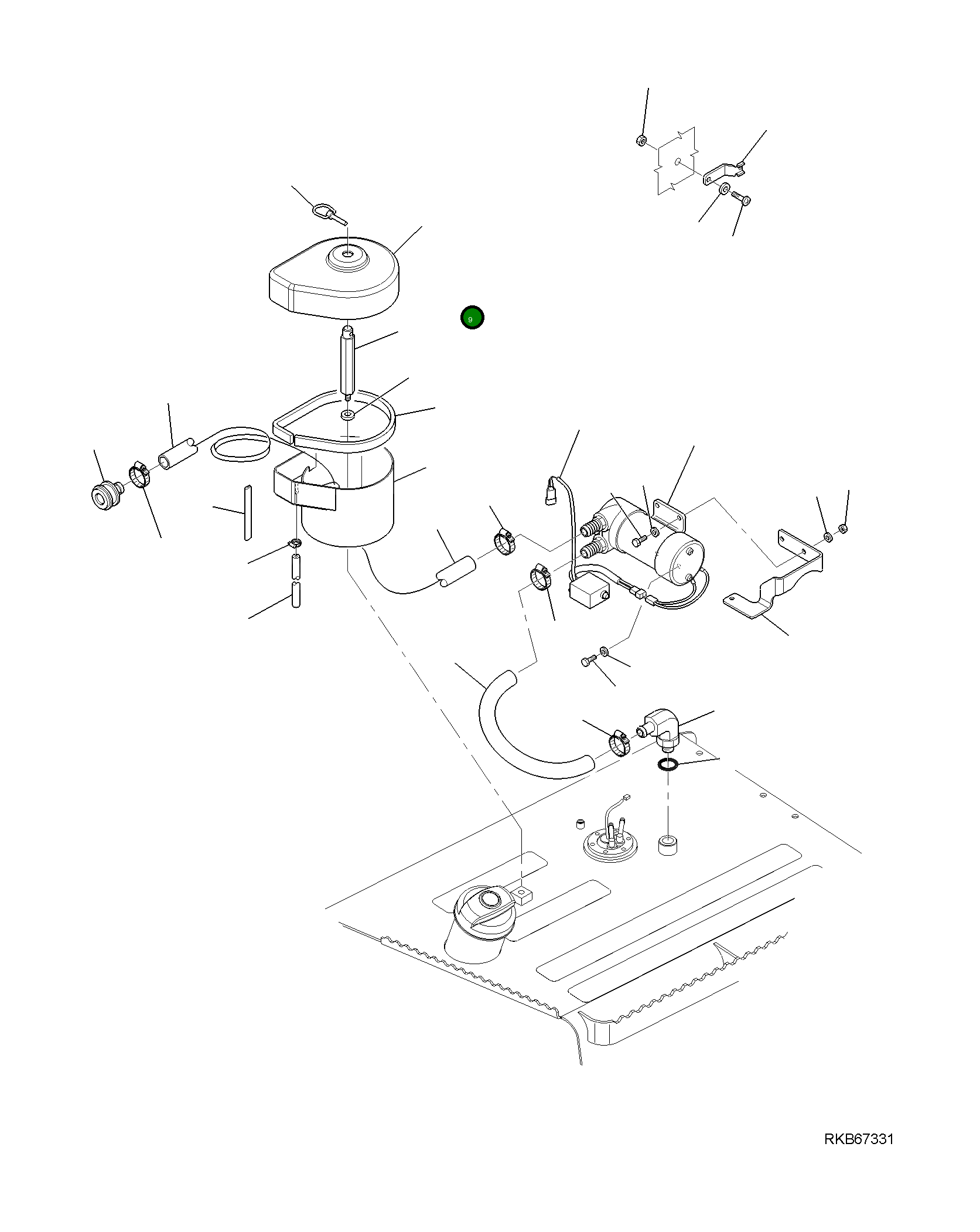 Крышка 42N-04-11520  Komatsu