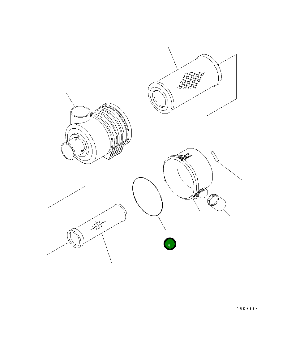 Кольцо уплотнительное (O-Ring) 600-184-1270  Komatsu
