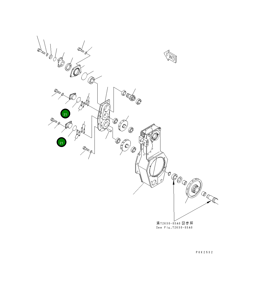 Крышка 12G-X56-1140 Komatsu