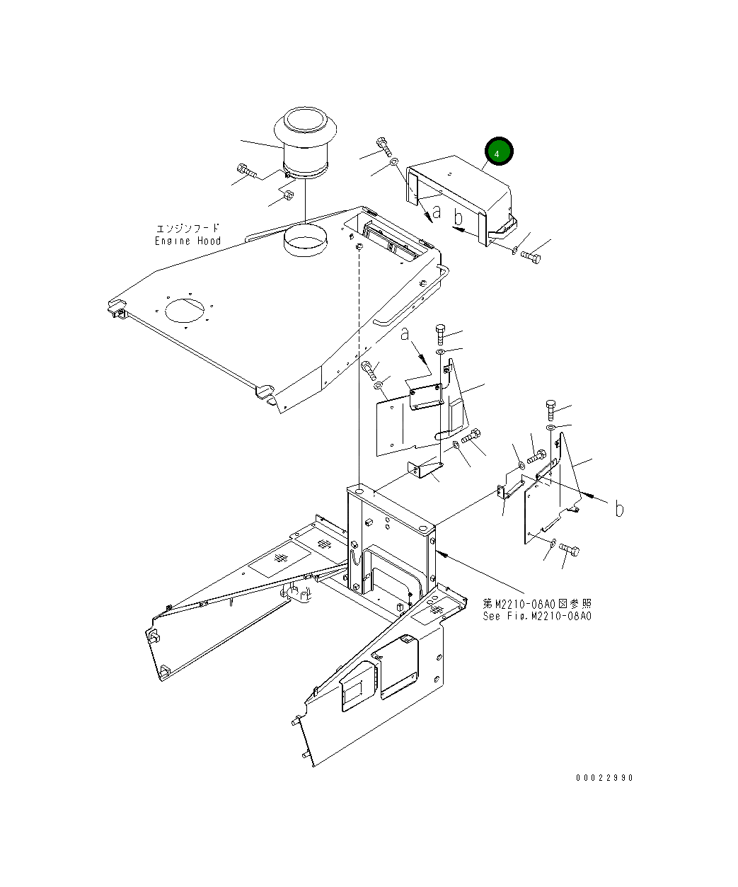 Крышка 195-54-75661 Komatsu
