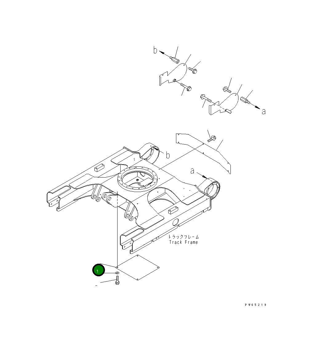 Крышка 22J-30-15422 Komatsu