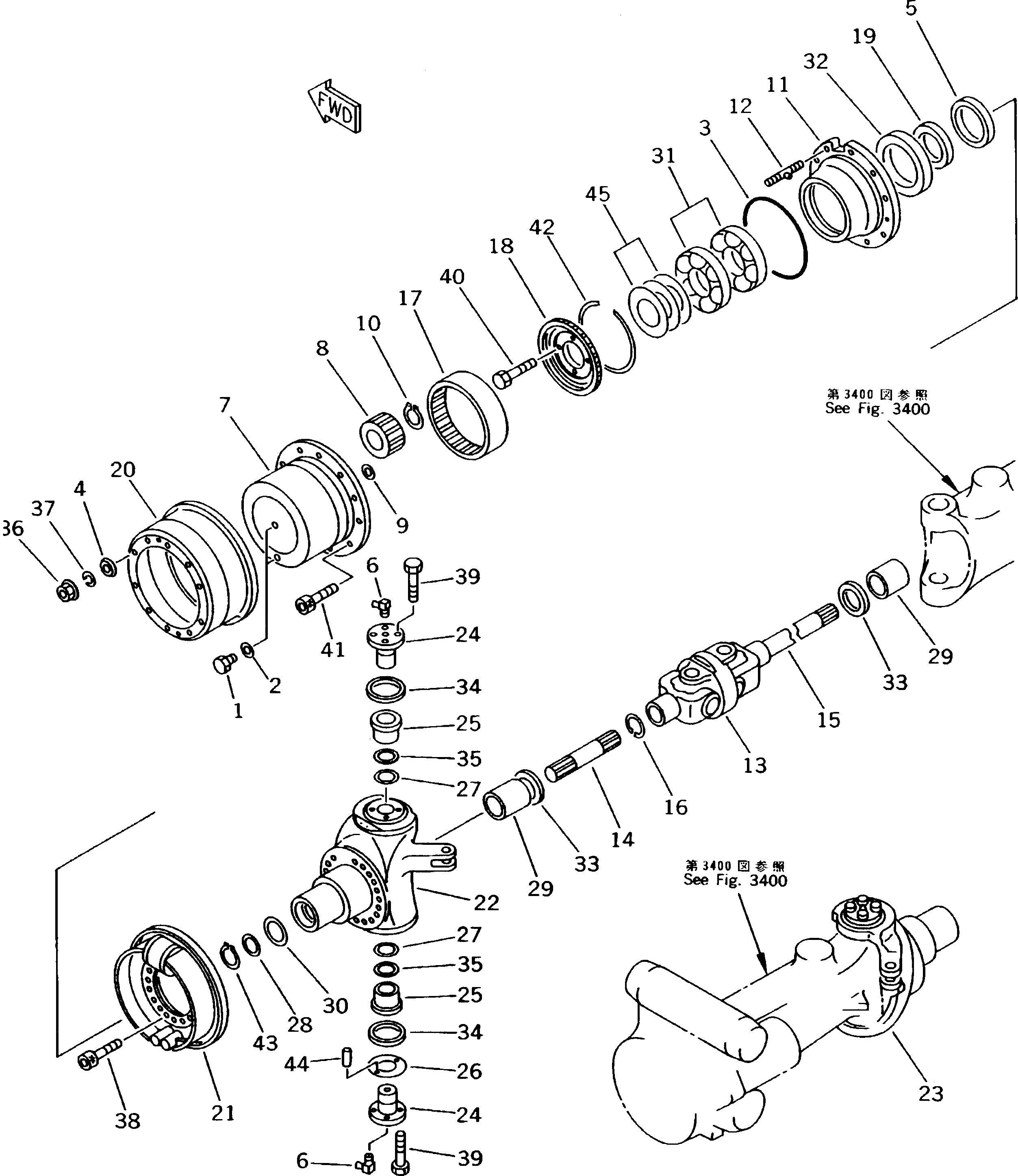 Болт 20G-22-K1940  Komatsu