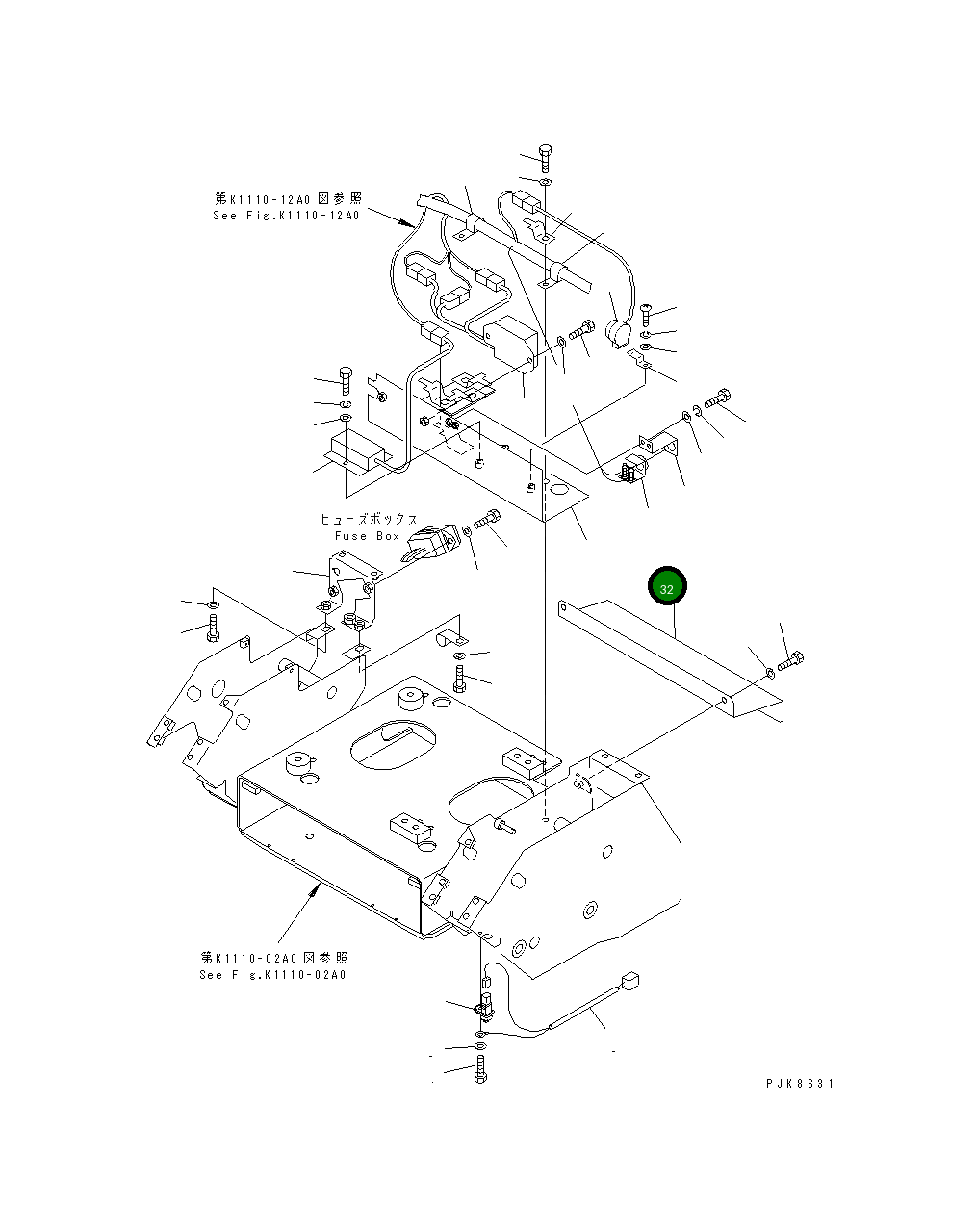 Крышка 21W-54-38260 Komatsu