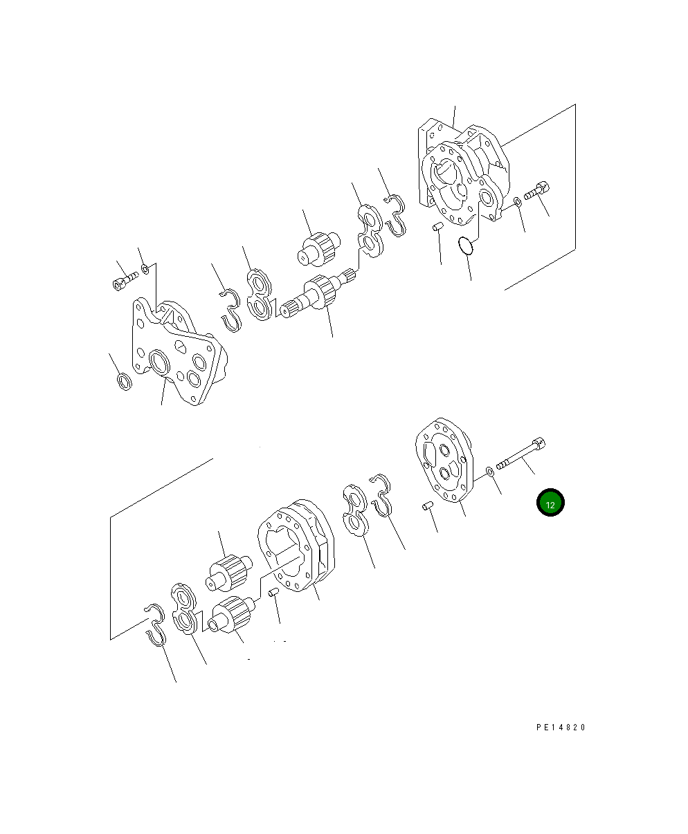 Болт 01253-31200 Komatsu