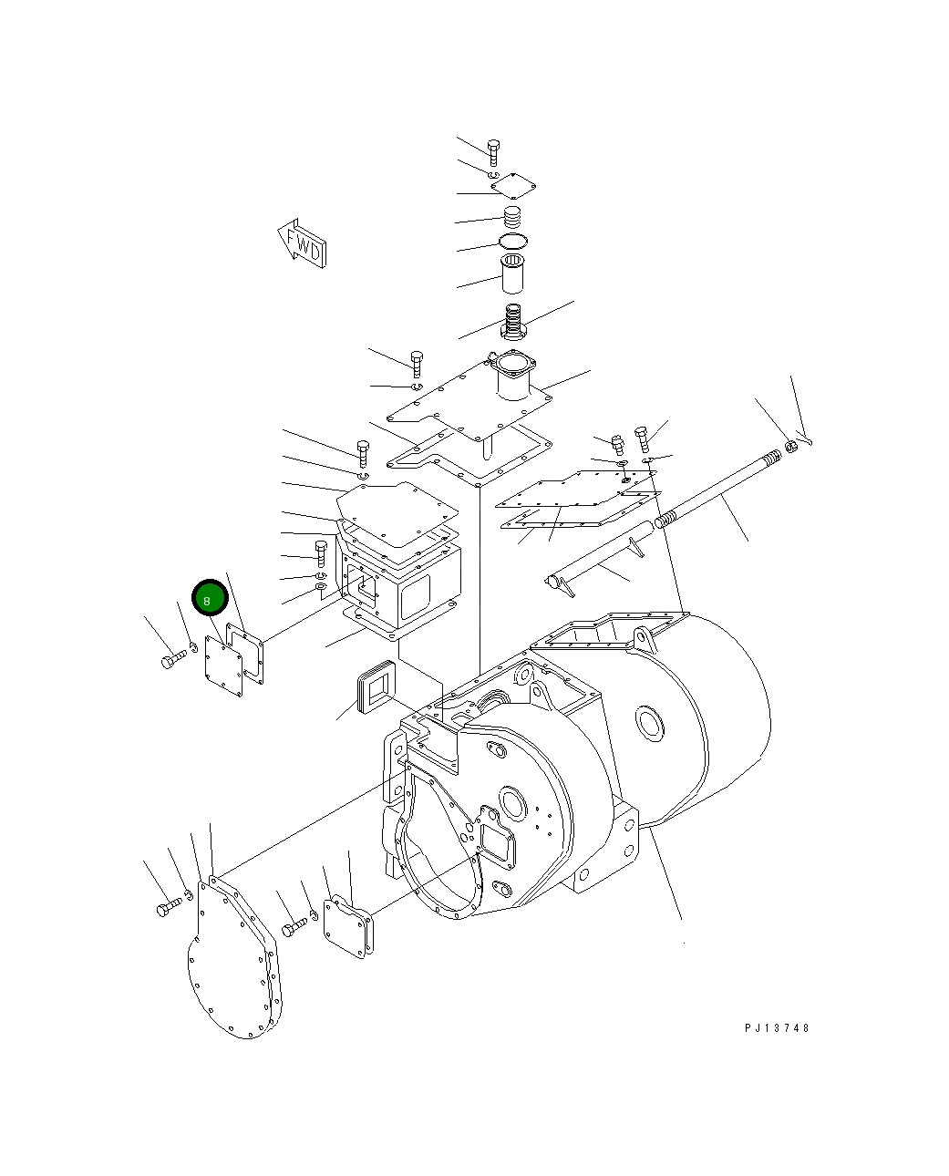 Крышка 154-916-4330 Komatsu