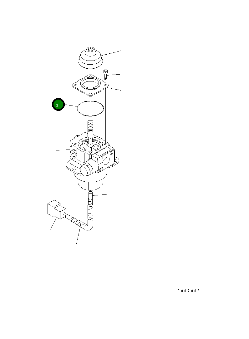 Кольцо уплотнительное (O-Ring) 702-16-62740  Komatsu
