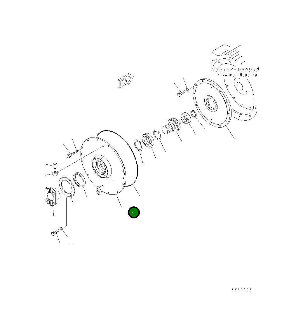 Крышка 262-19-11812 Komatsu