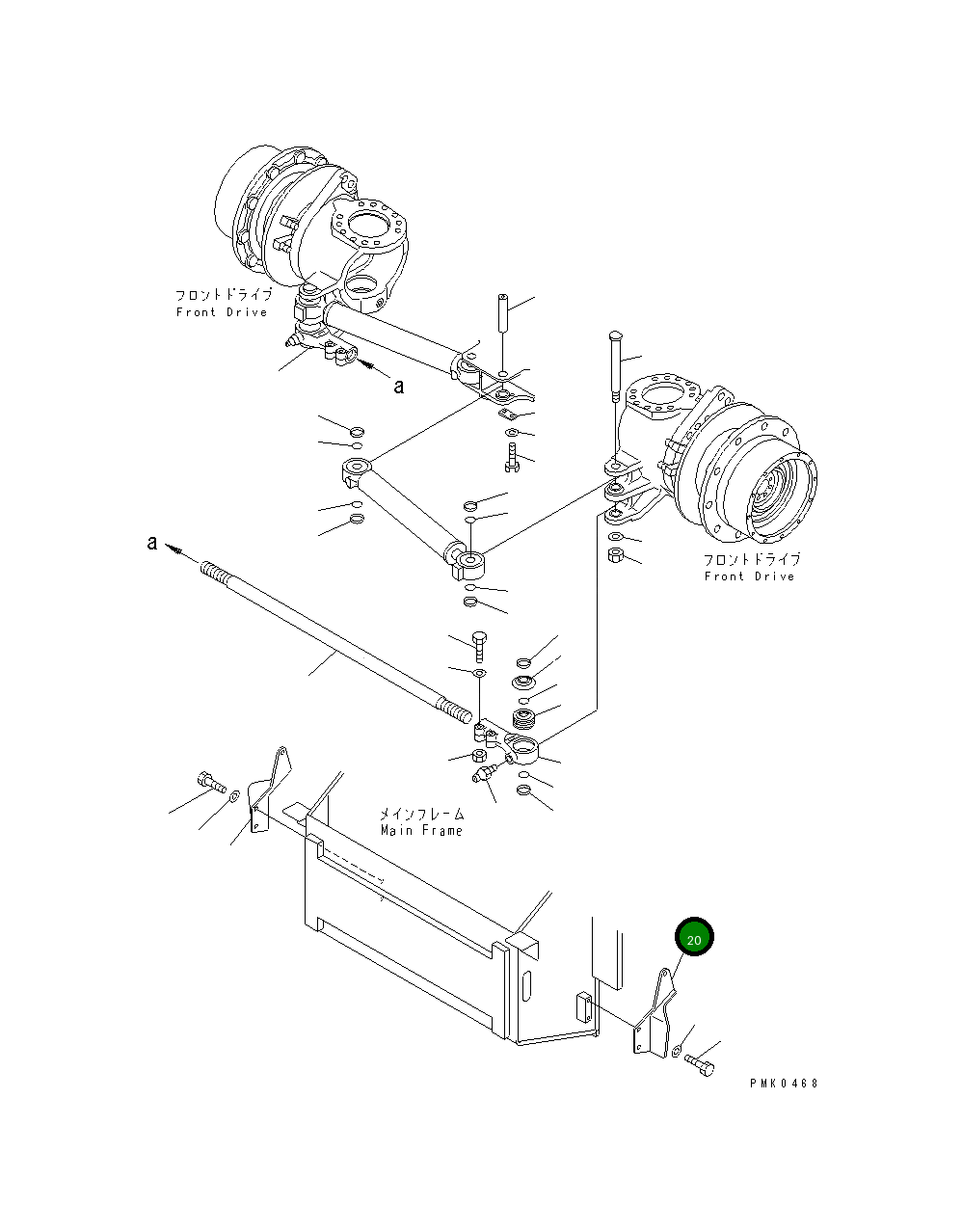 Крышка 21J-47-11330  Komatsu