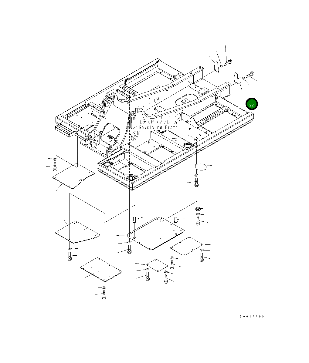 Крышка 20Y-54-28872 Komatsu