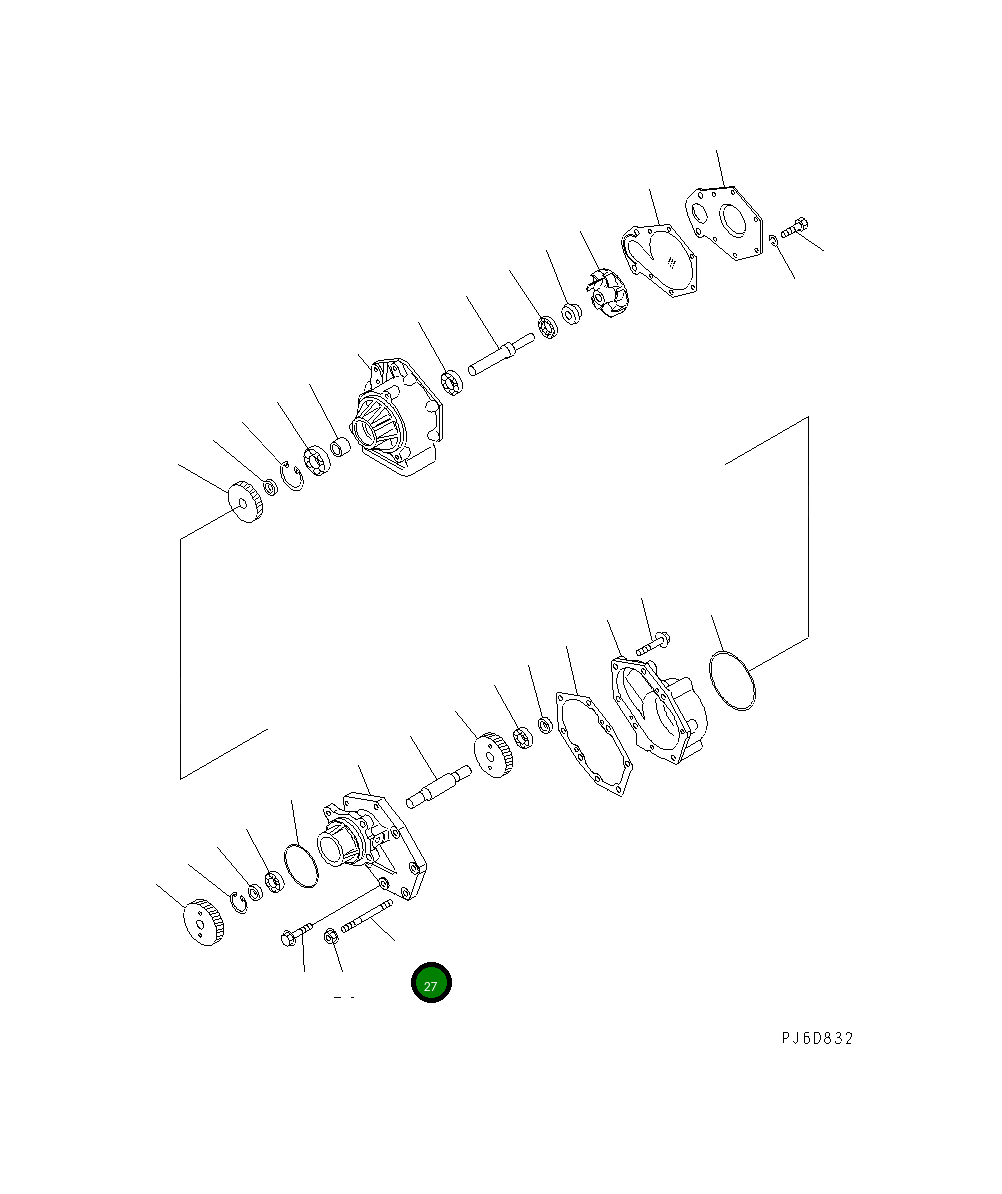 Болт 6218-61-1650 Komatsu