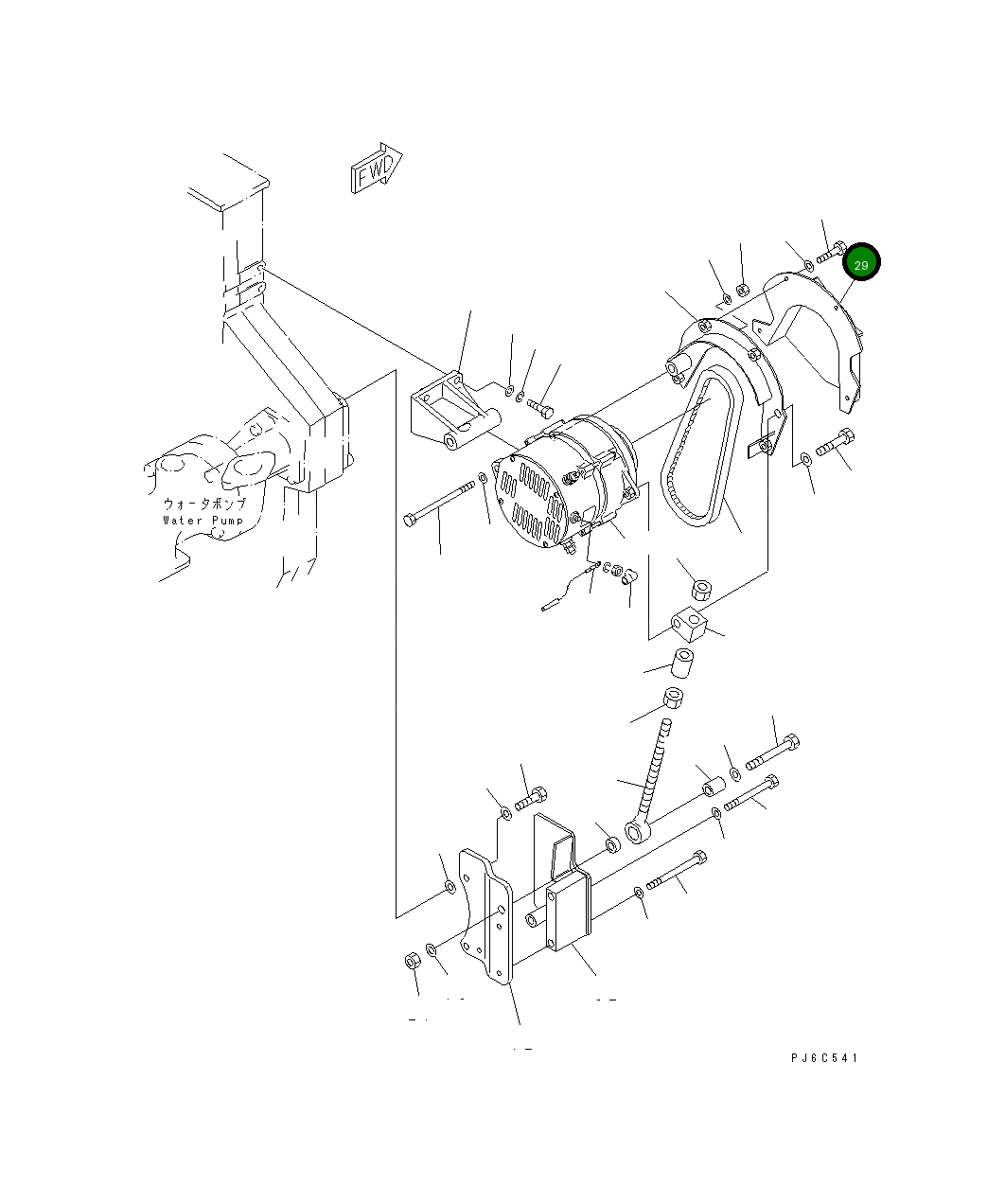Крышка 6162-85-6220 Komatsu
