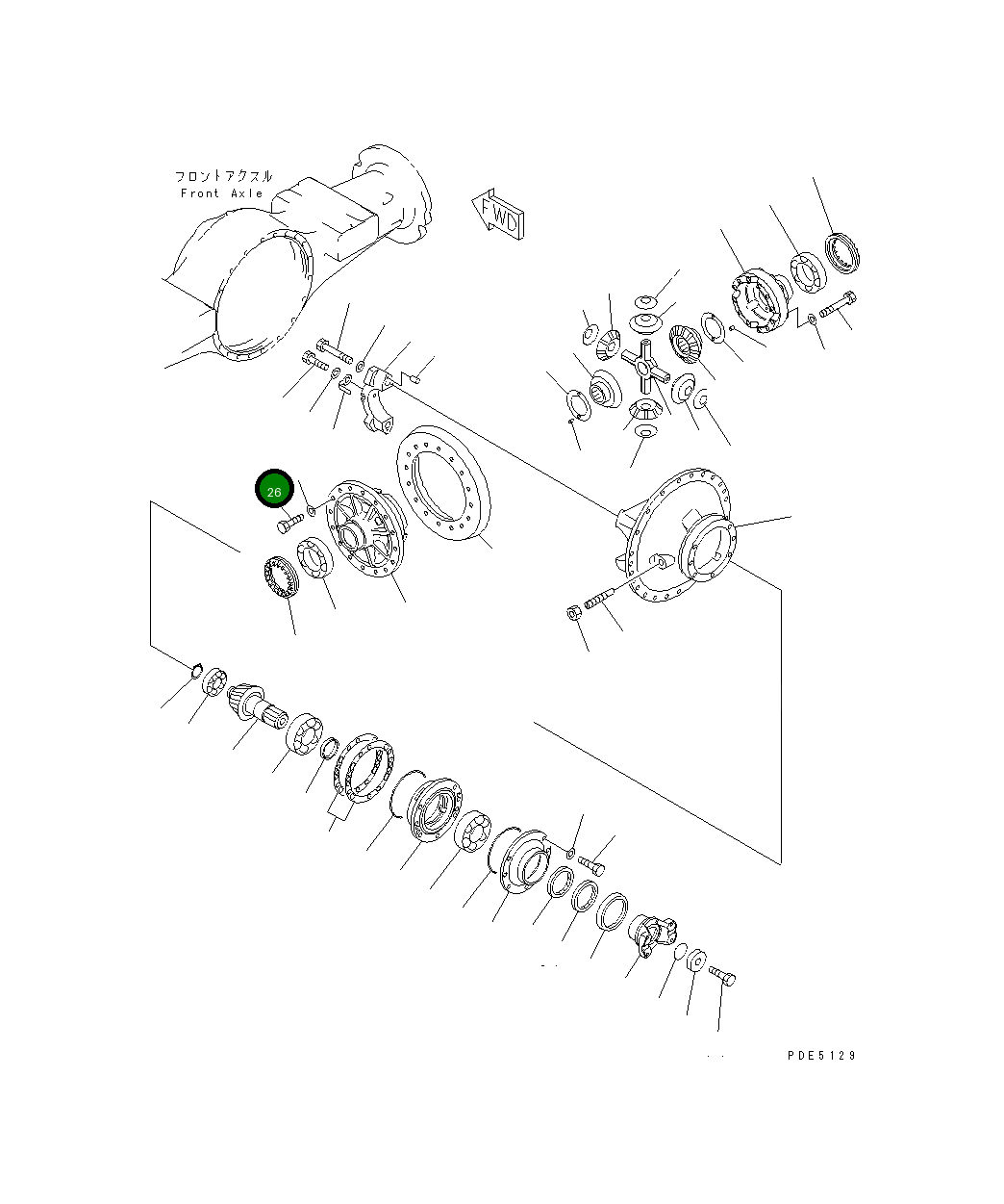 Болт 01010-61645 Komatsu