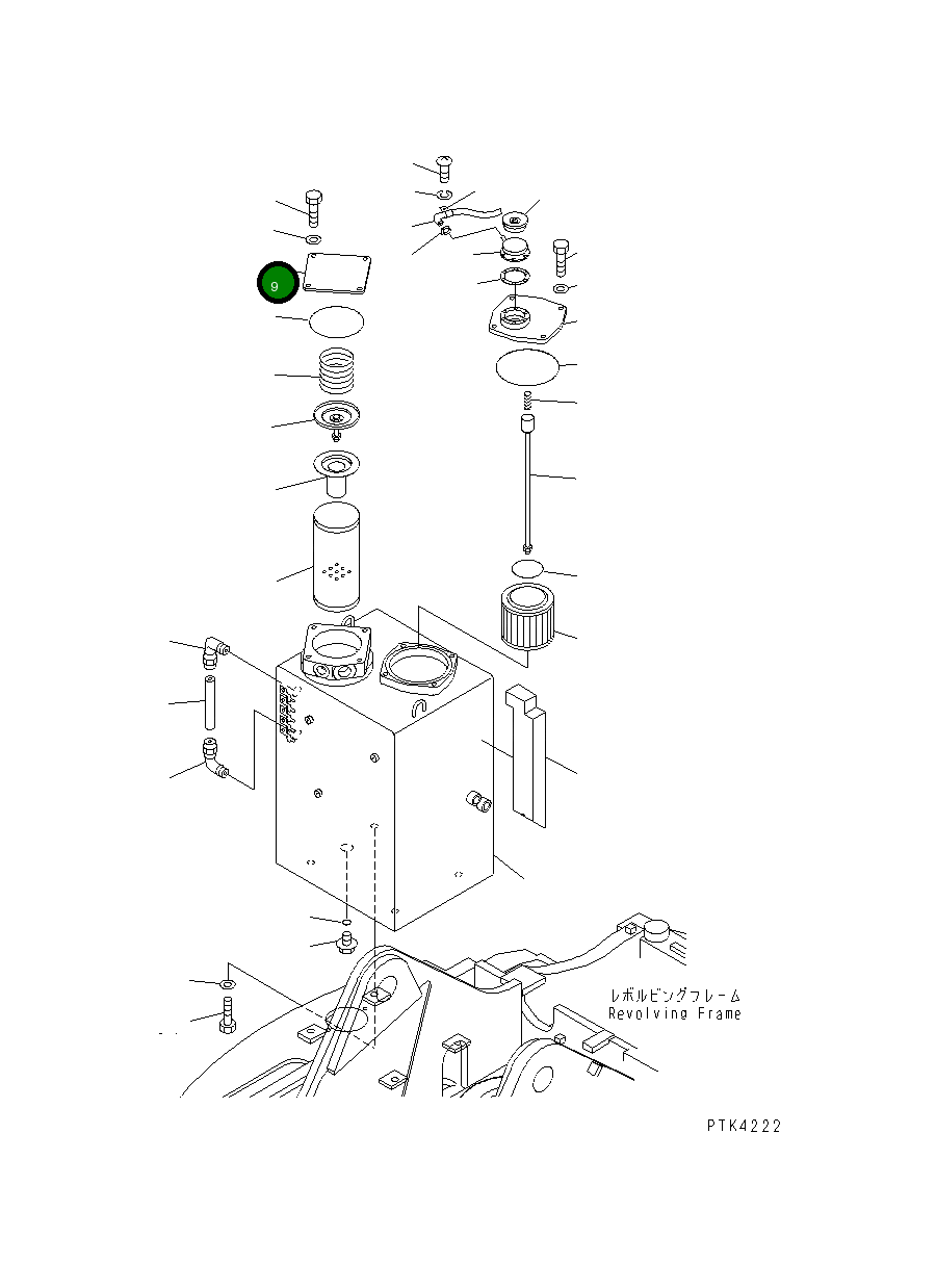 Крышка 203-60-61130  Komatsu