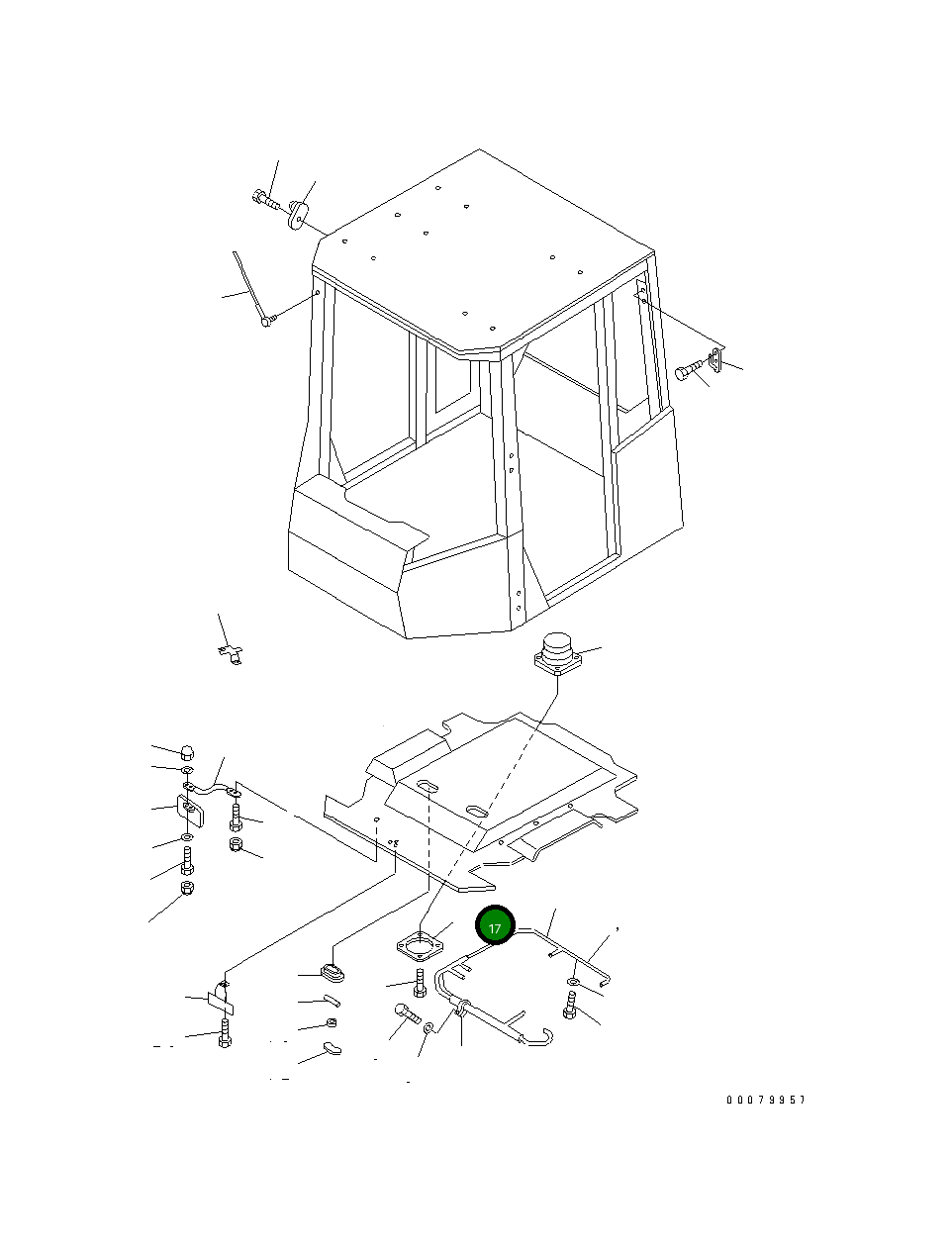 Крышка 221468 Komatsu