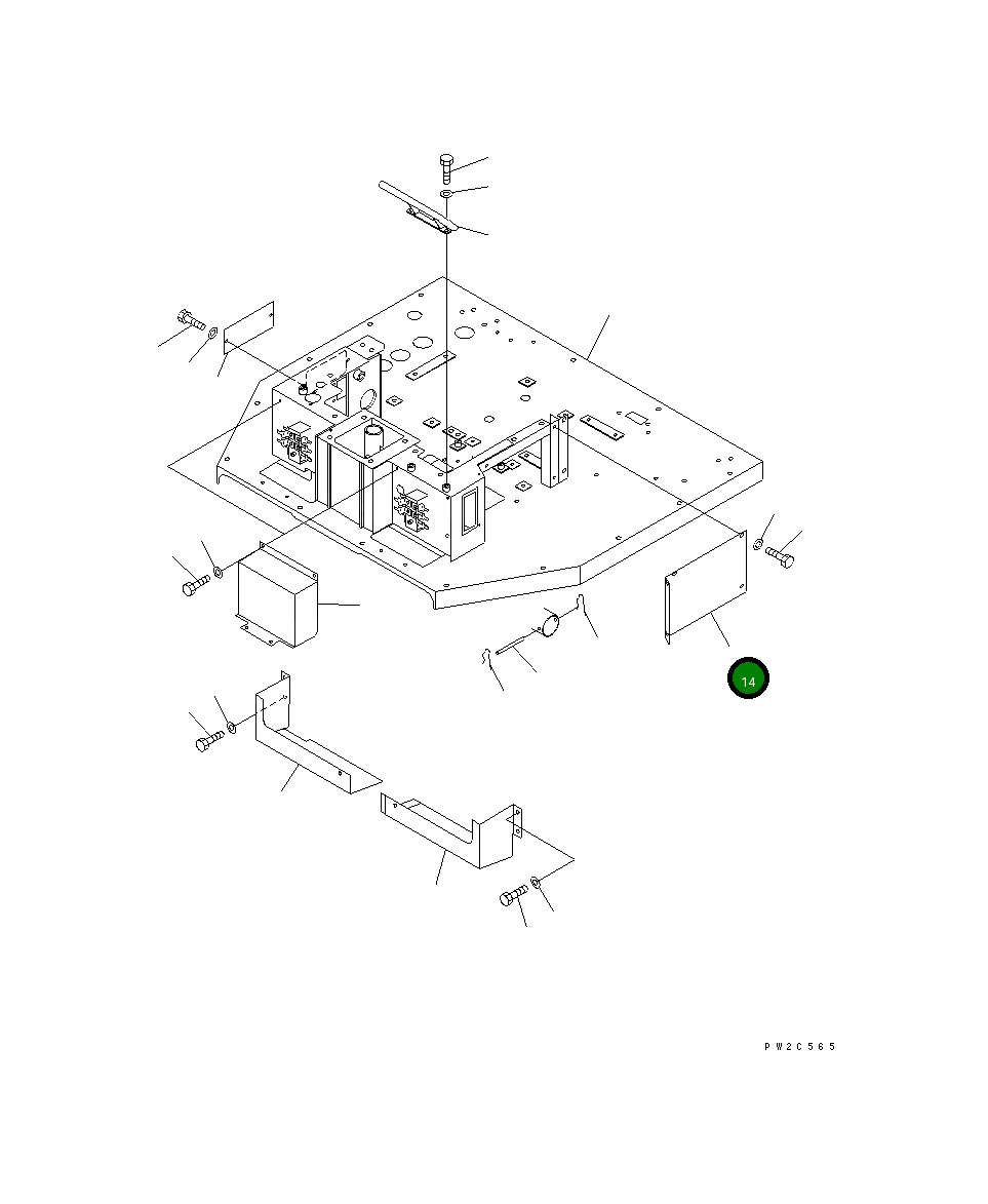 Крышка 234-54-53340 Komatsu