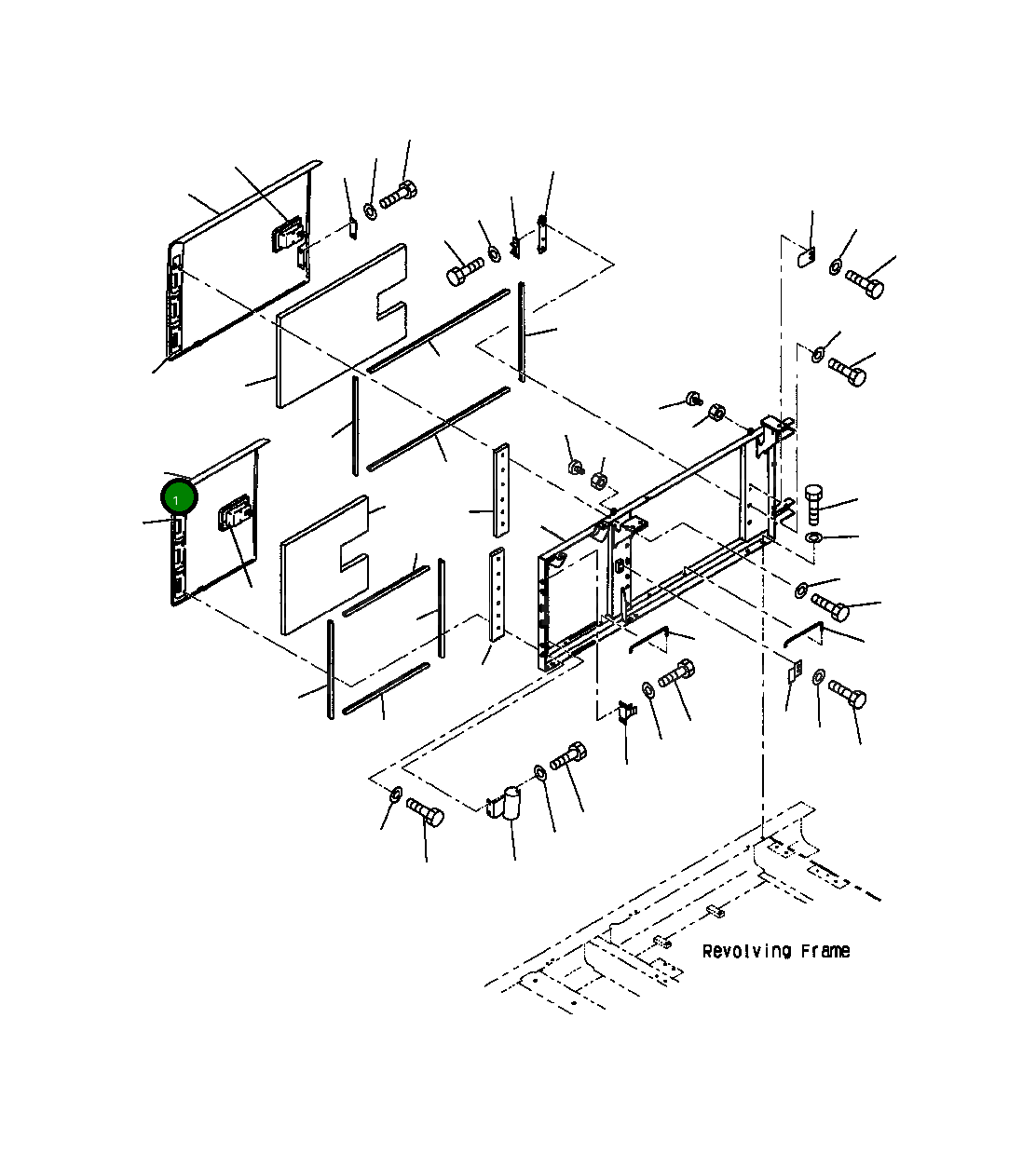 Крышка 207-54-A1730 Komatsu
