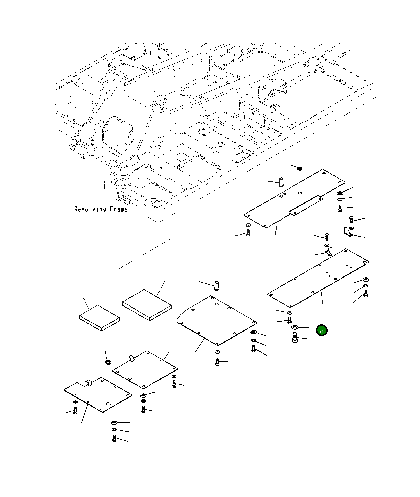 Крышка 207-54-77120  Komatsu