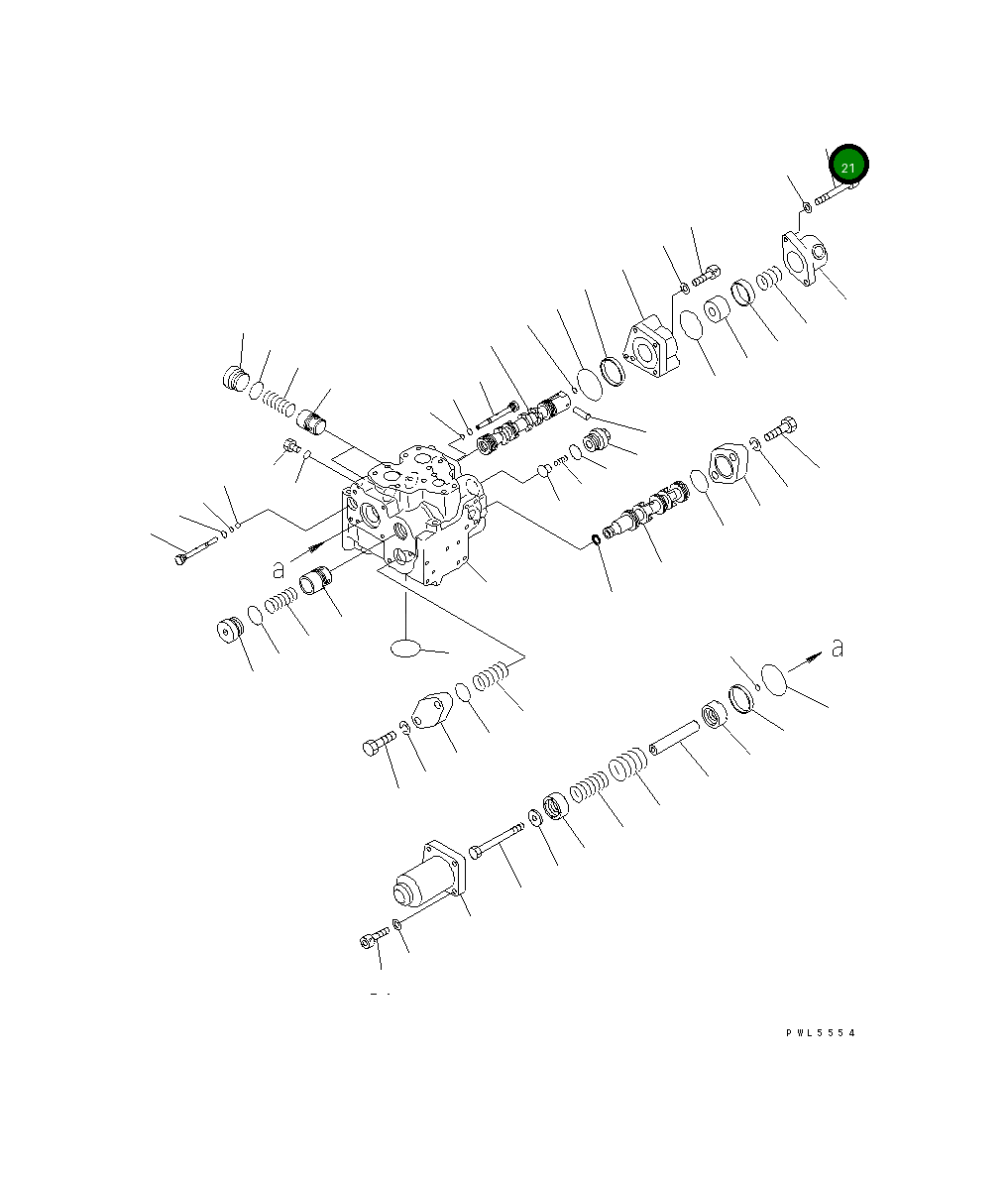 Болт 709-61-11550  Komatsu