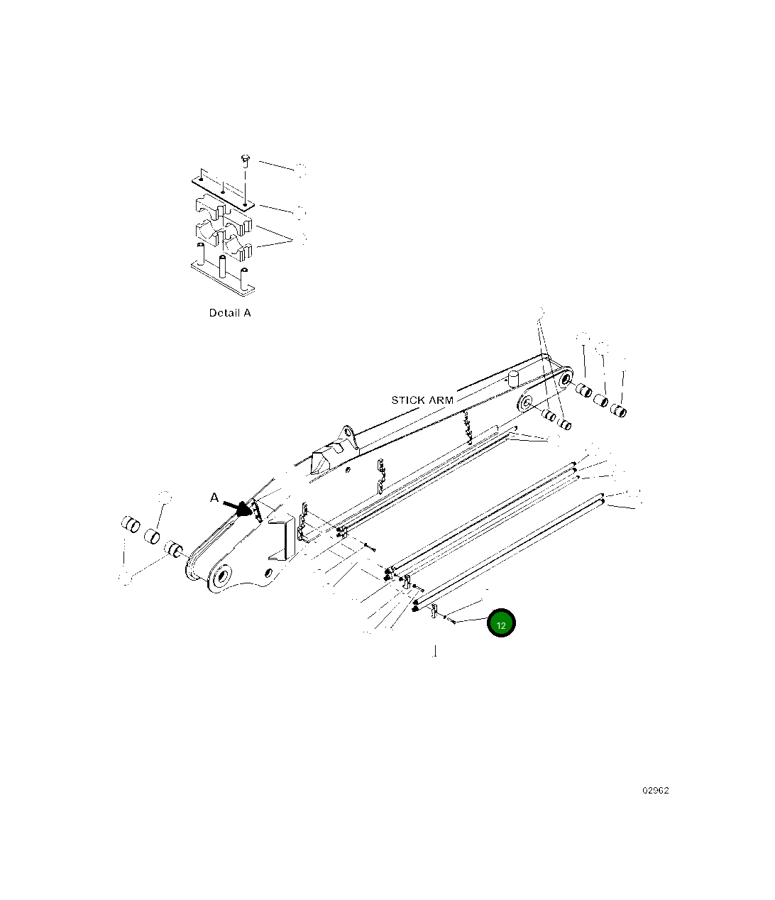 Болт 15517KF  Komatsu
