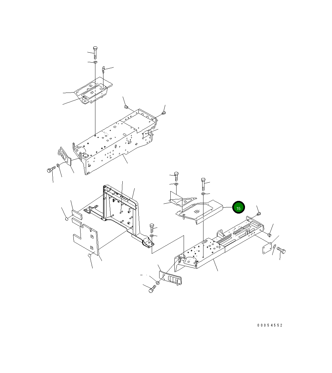 Крышка 154-54-47730 Komatsu