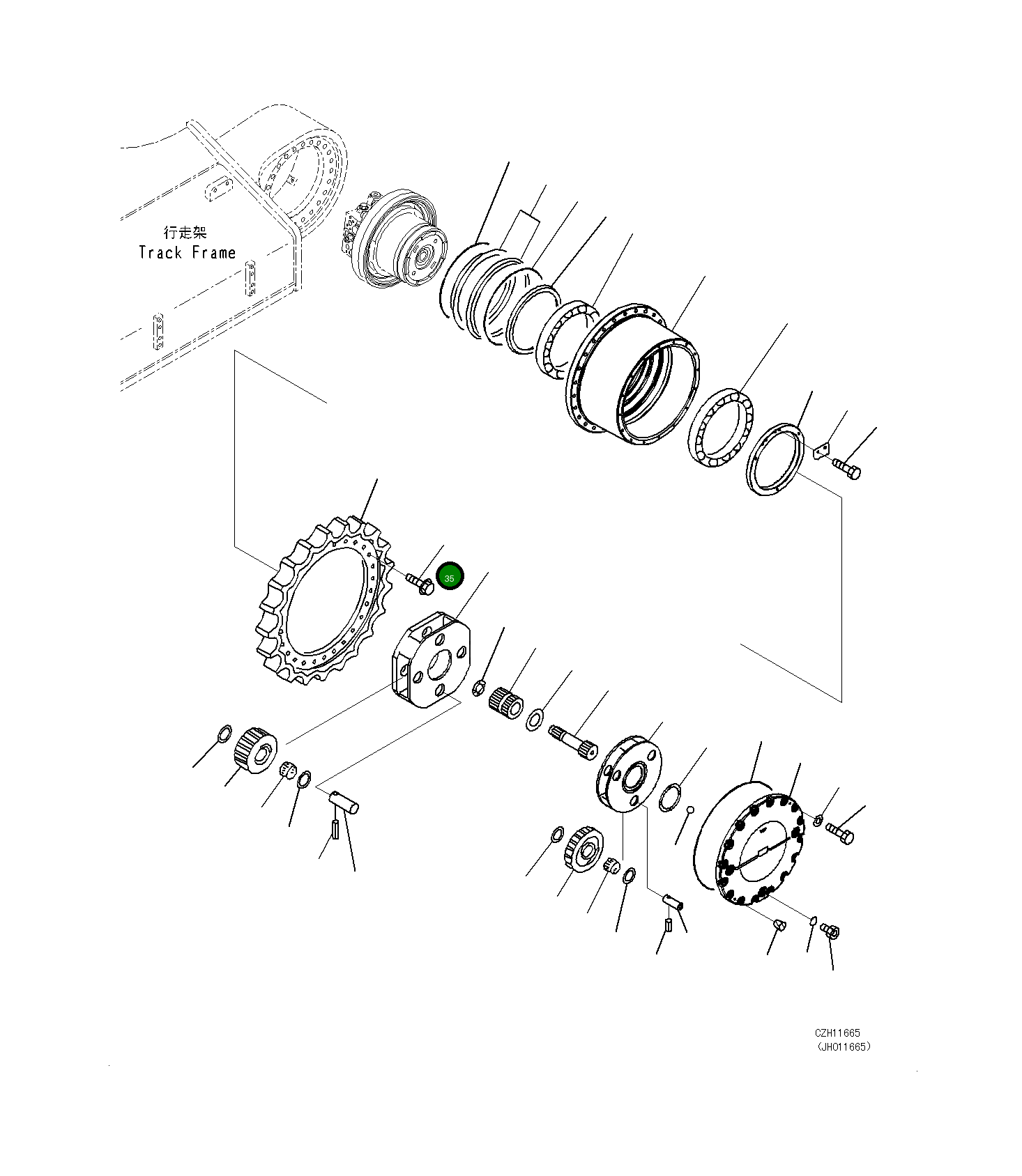 Болт 207-27-51311  Komatsu