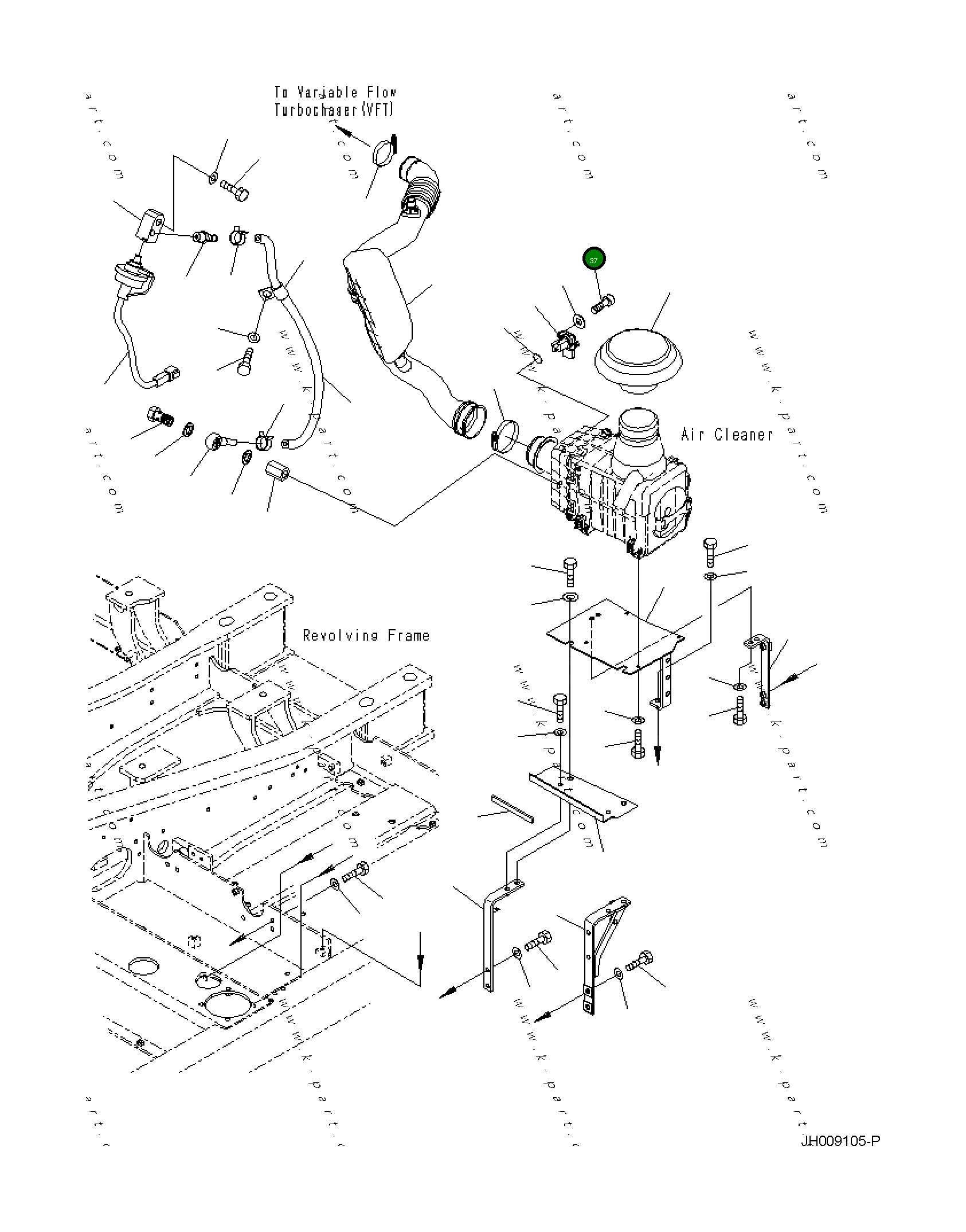 Болт 01252-B0410  Komatsu