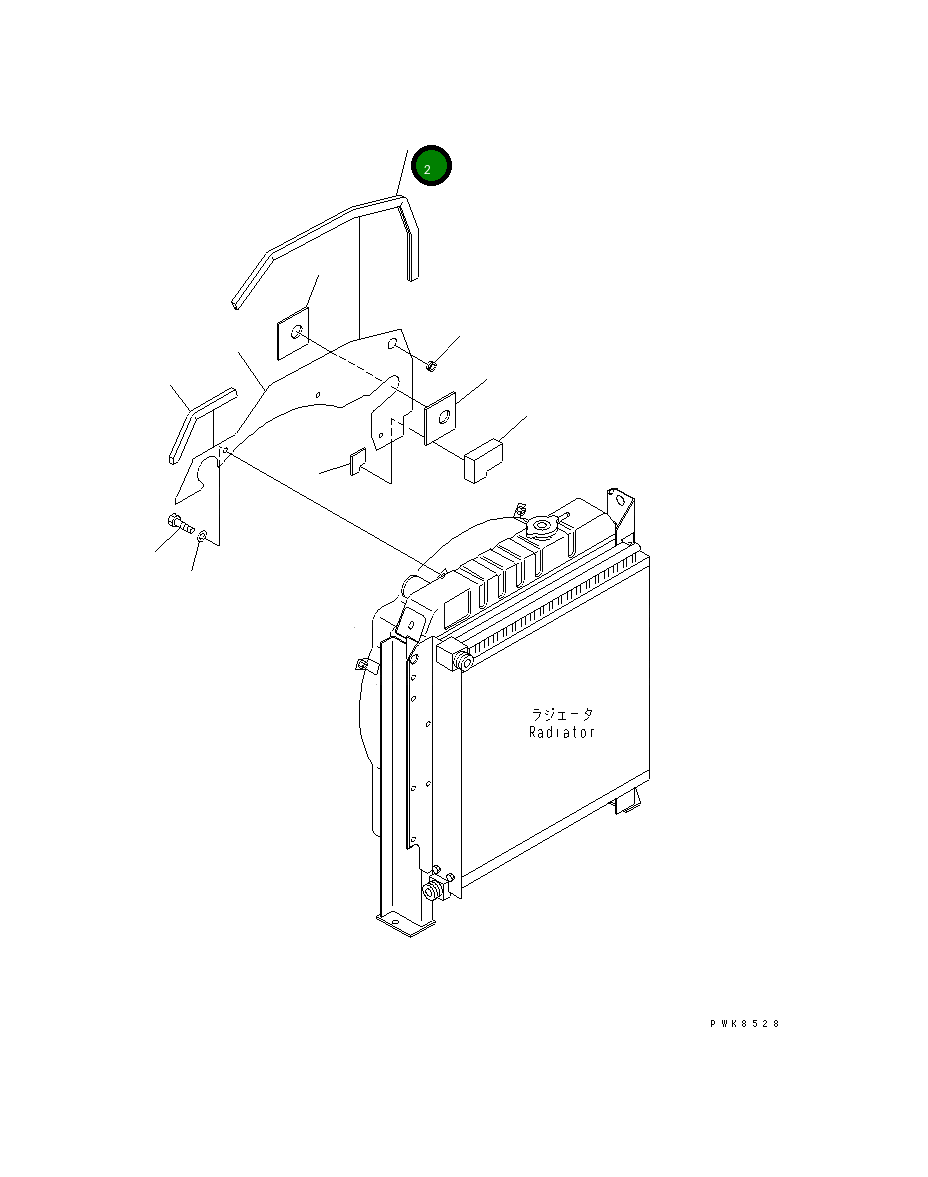 Крышка 21W-03-38161 Komatsu