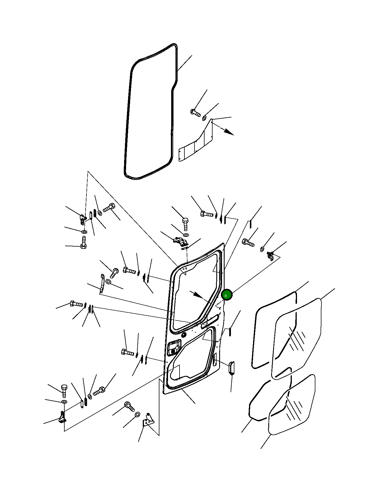Болт 21W-54-R2240 Komatsu