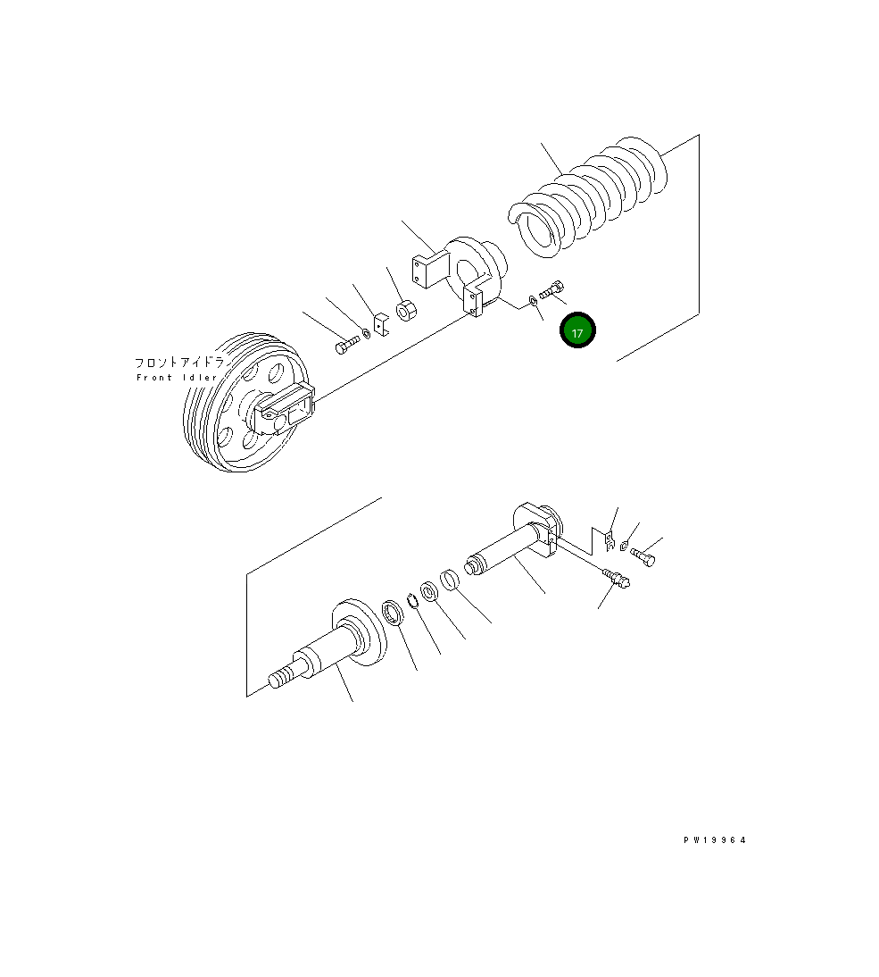 Болт 01010-B1655 Komatsu
