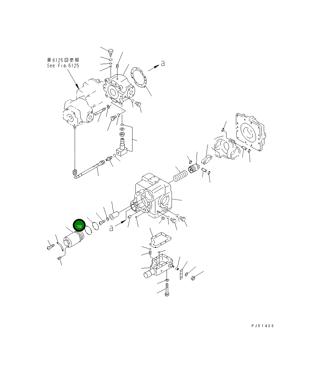 Кольцо уплотнительное (O-Ring) 262-61-11640  Komatsu