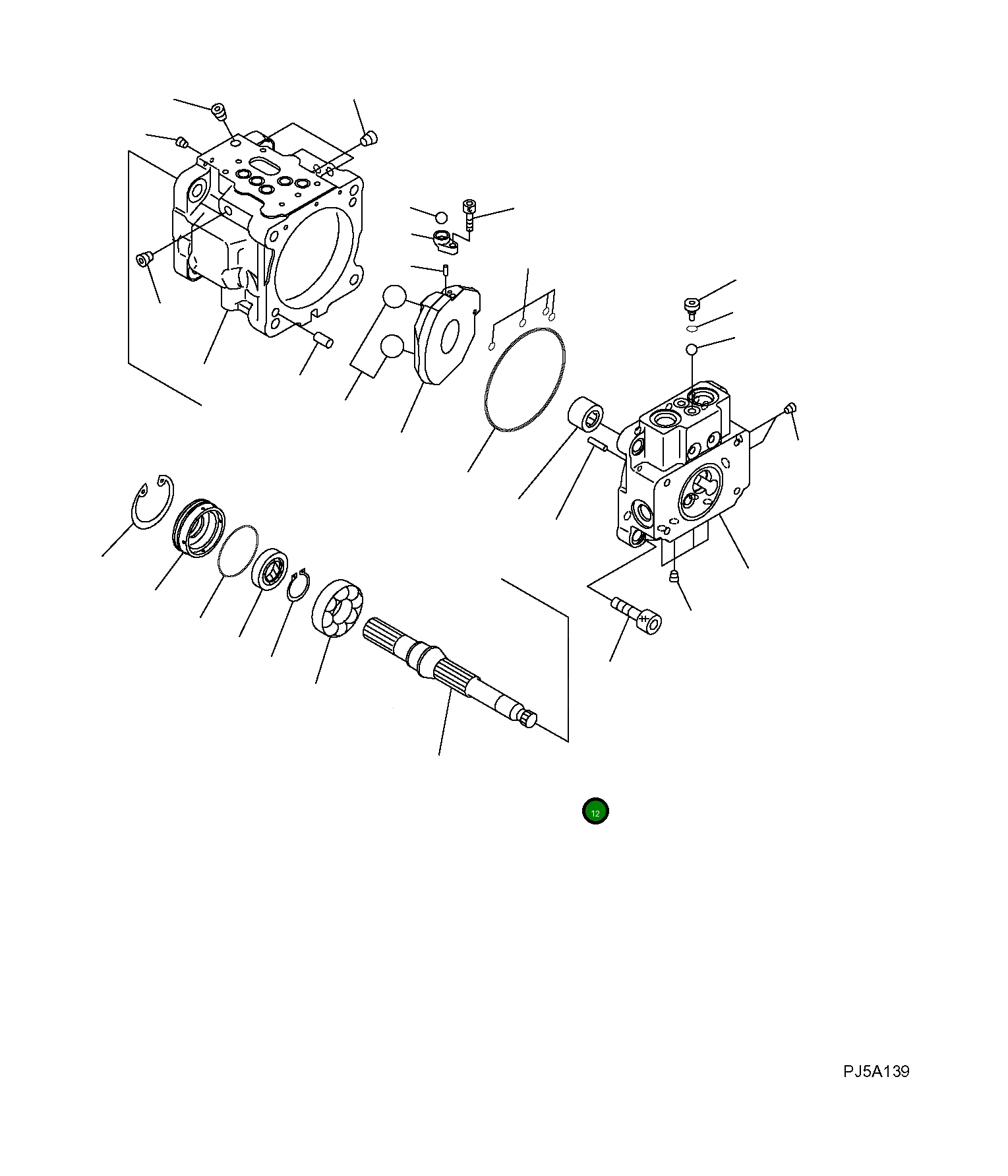 Кольцо уплотнительное (O-Ring) 07000-12125 Komatsu