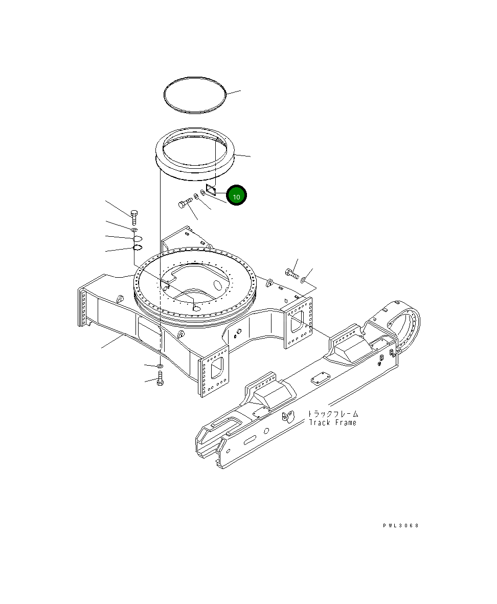 Крышка 21T-25-67180 Komatsu