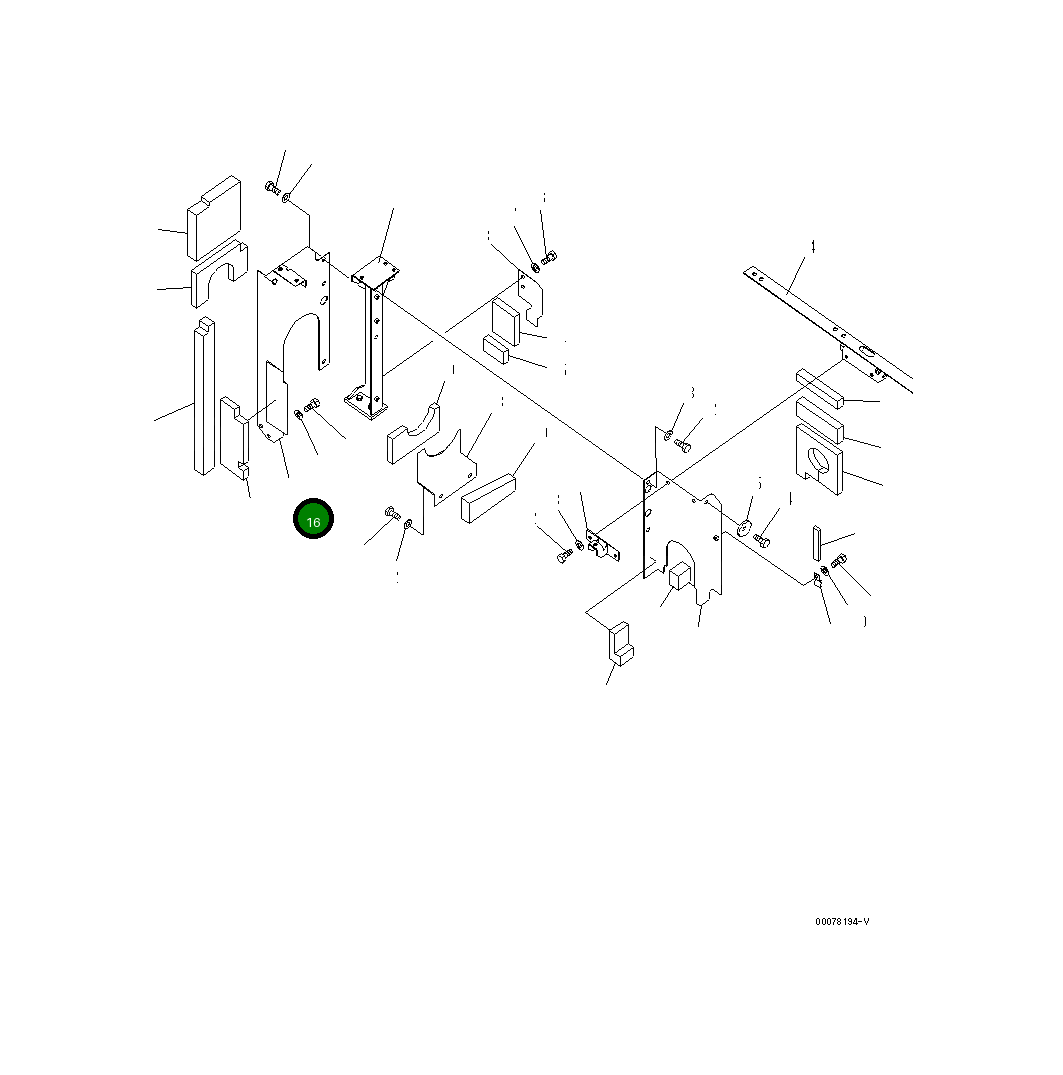 Крышка 208-54-77210  Komatsu