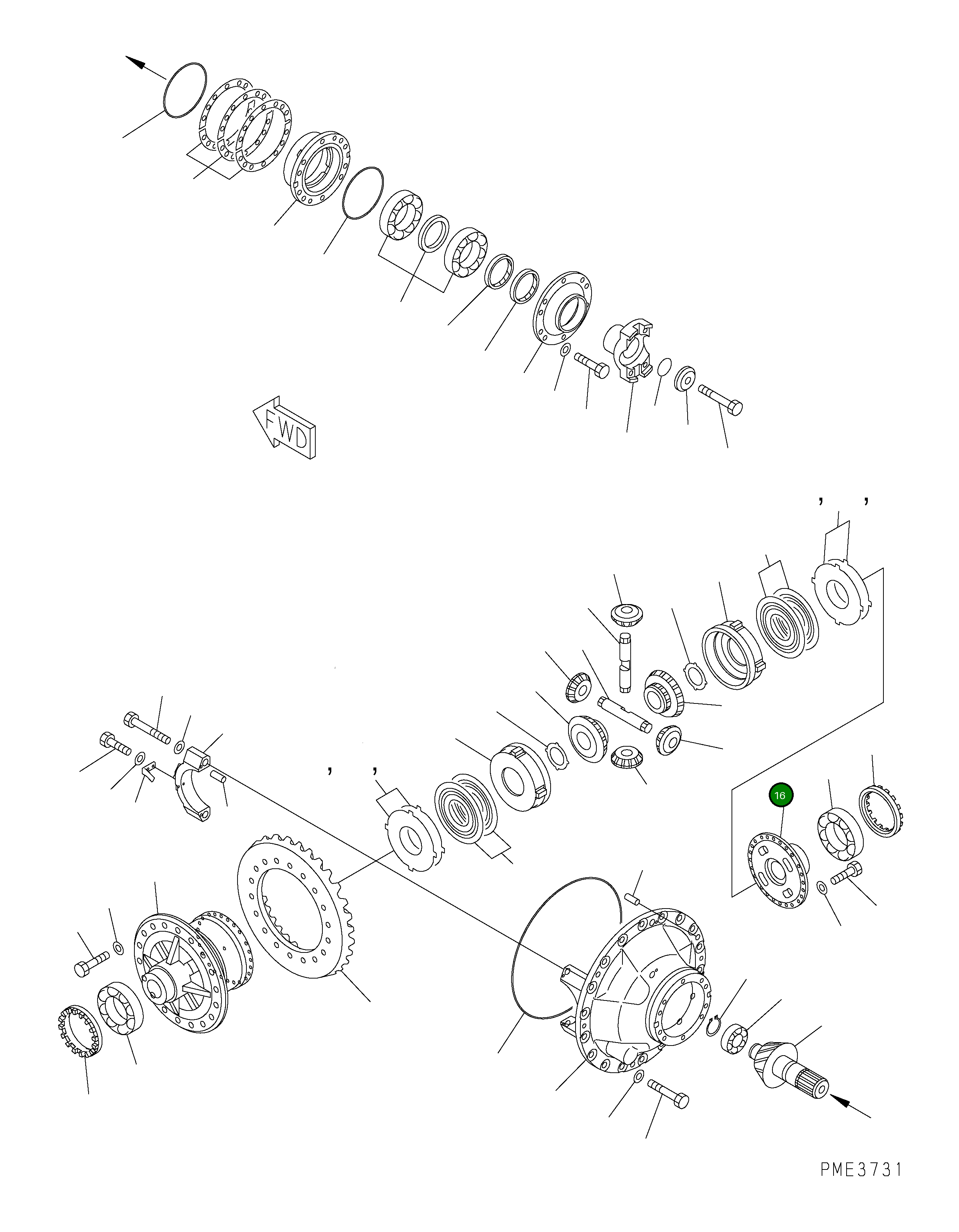 Крышка 425-22-27120  Komatsu