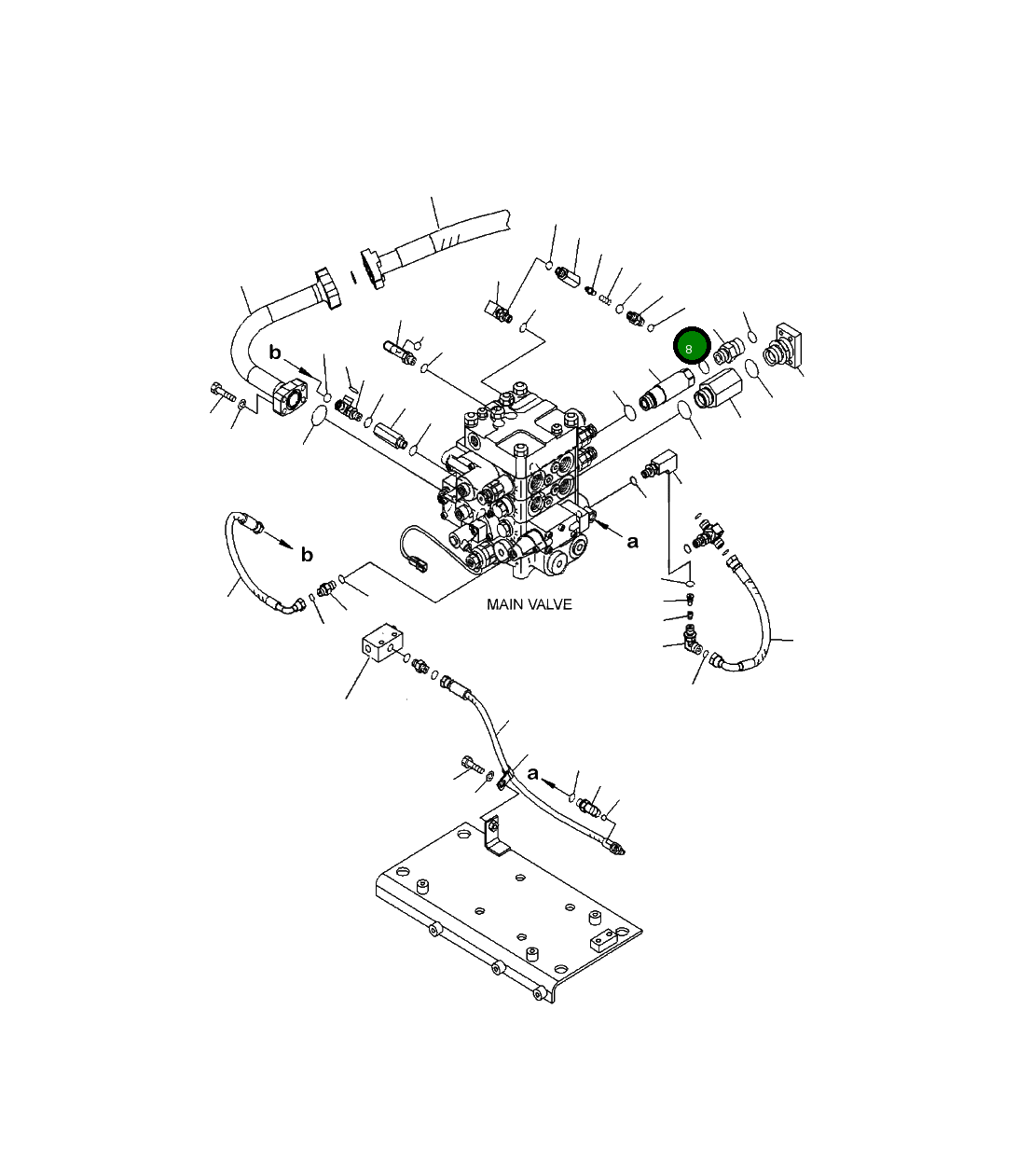 Кольцо уплотнительное (O-Ring) 08002-62434  Komatsu