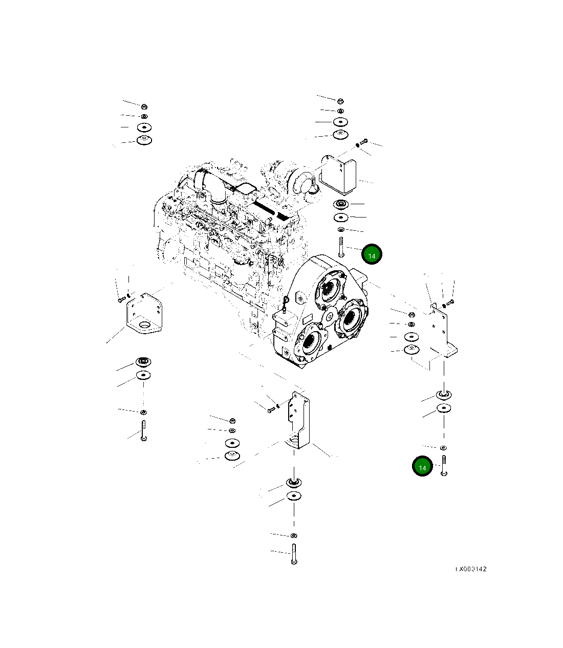 Болт 82973KF Komatsu