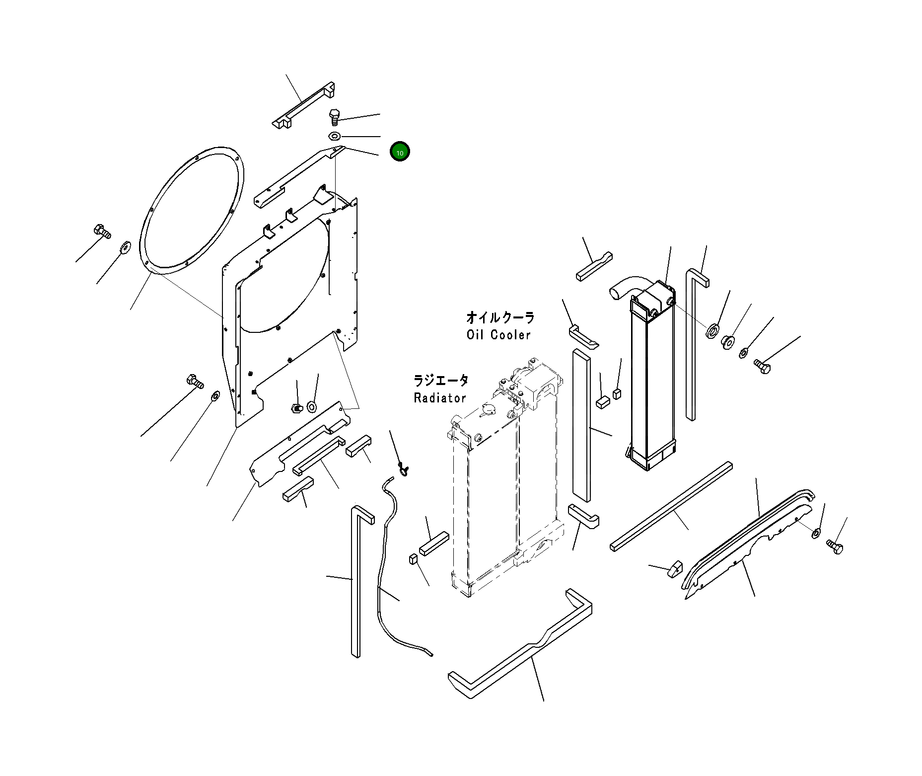 Крышка 206-03-21680  Komatsu