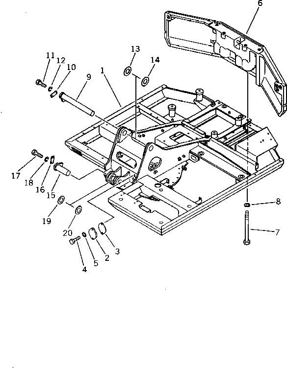 Болт 01011-52070  Komatsu