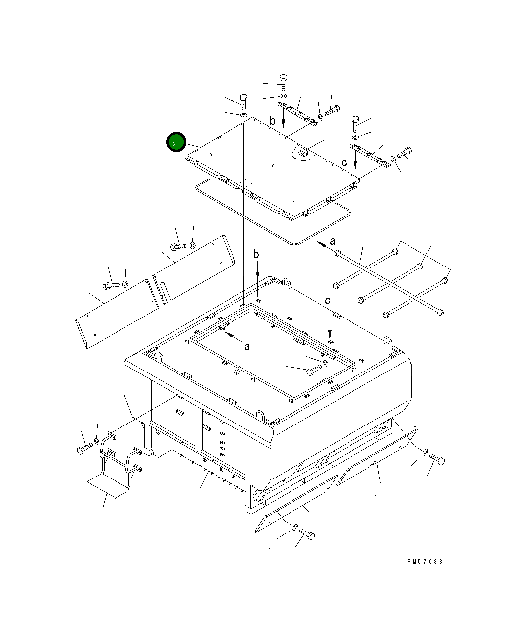 Крышка 277-70-59110 Komatsu