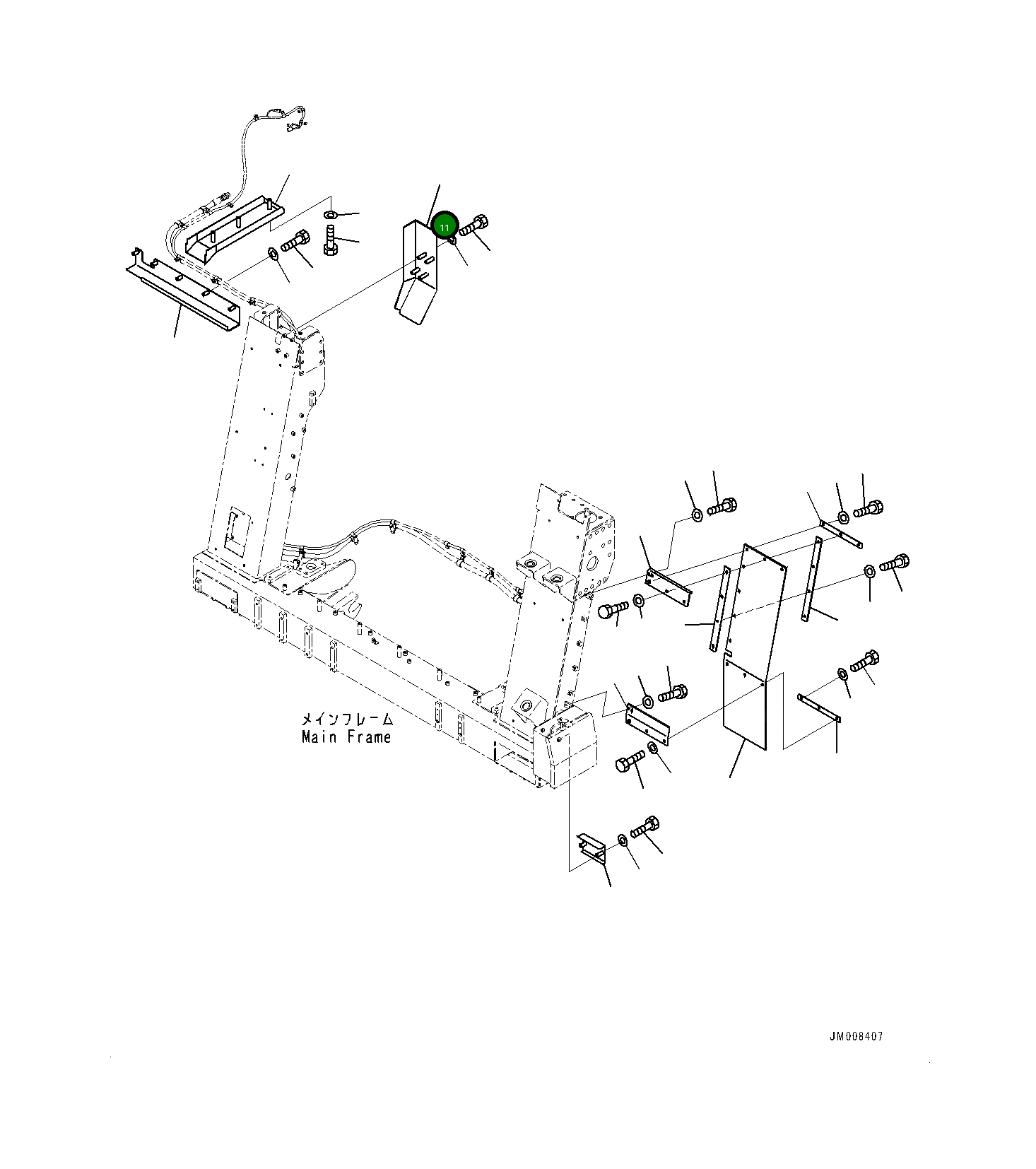Крышка 561-06-85180  Komatsu
