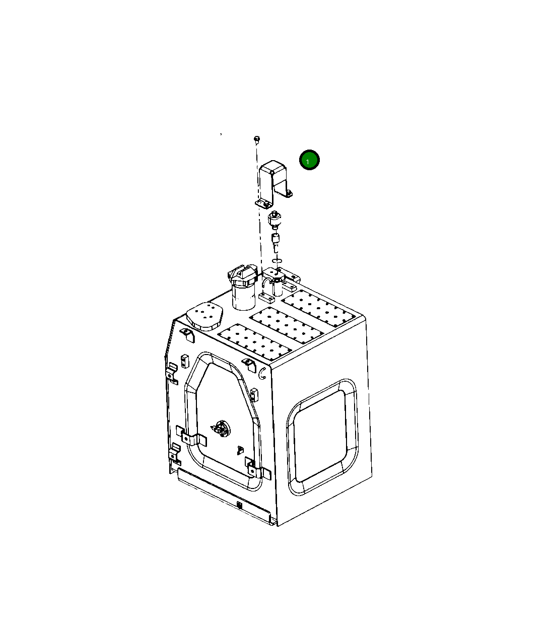 Крышка 207-04-A1640  Komatsu
