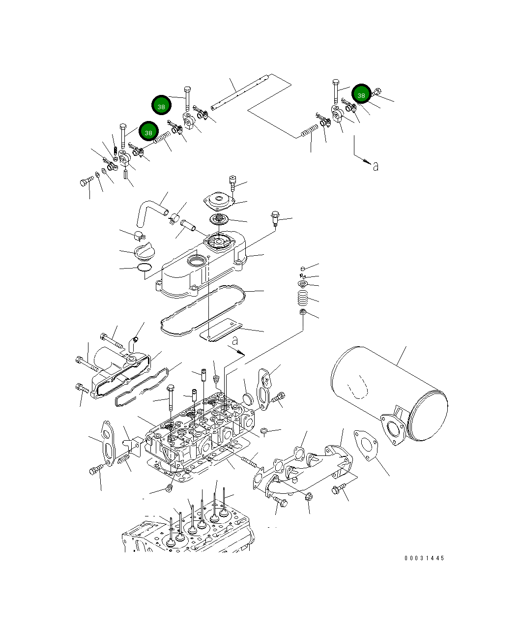 Болт KT01754-50640 Komatsu