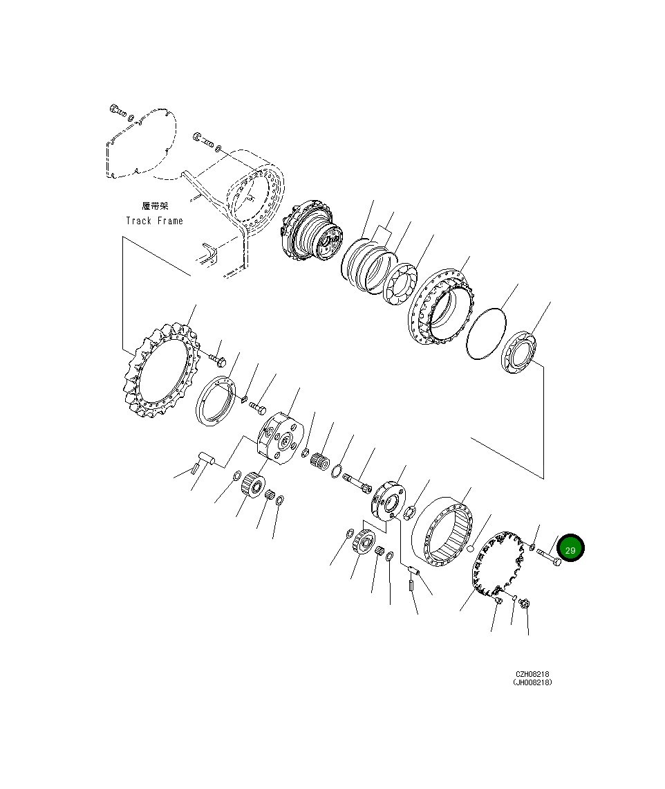 Болт 01011-61890 Komatsu