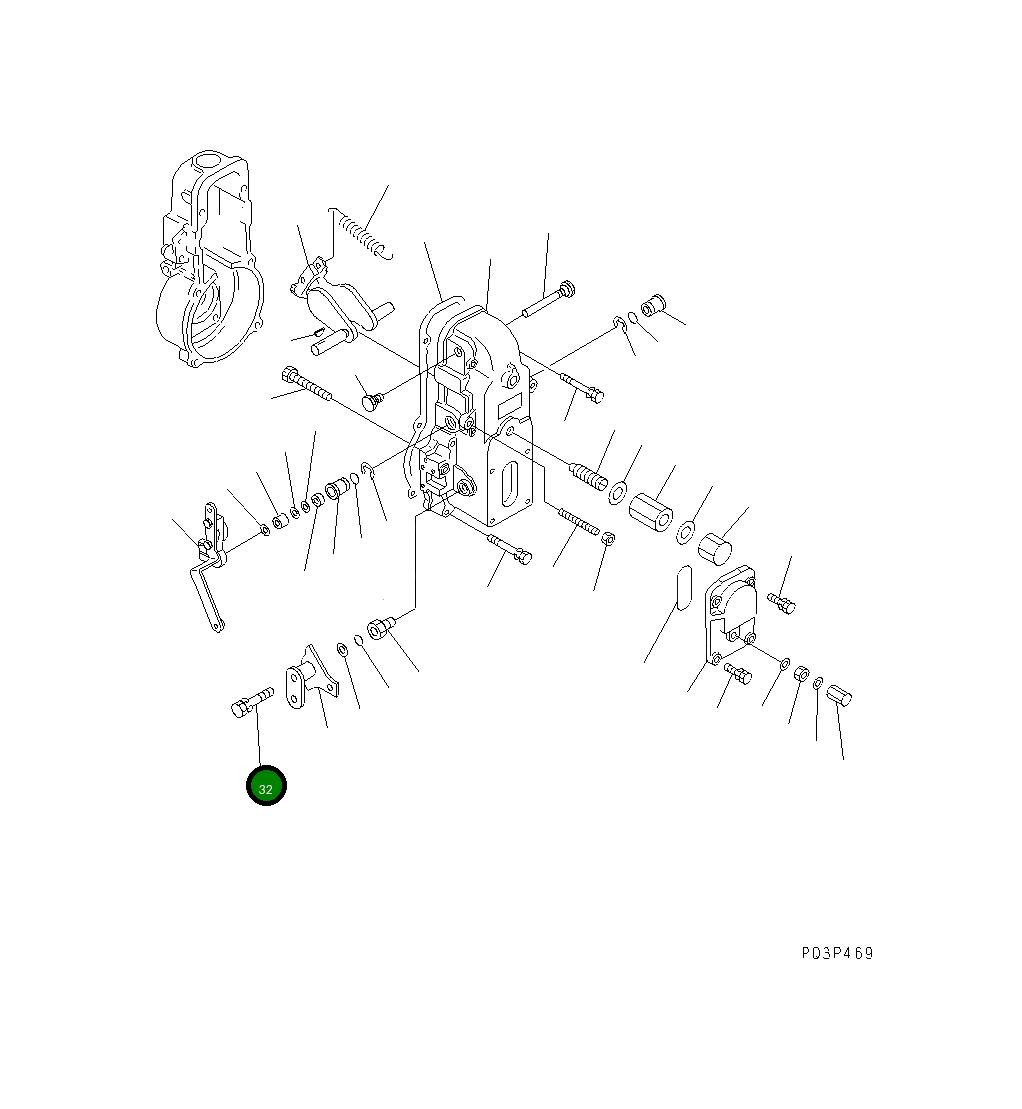Болт DK020006-3240  Komatsu