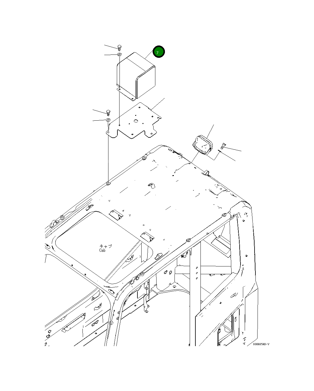 Крышка 207-54-13650  Komatsu