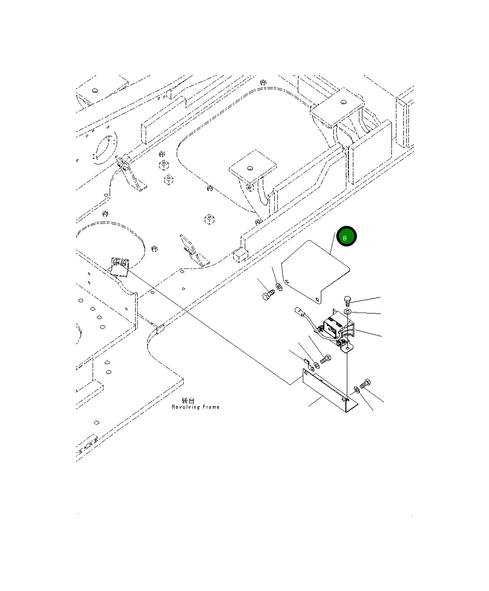 Крышка 206-06-21120 Komatsu
