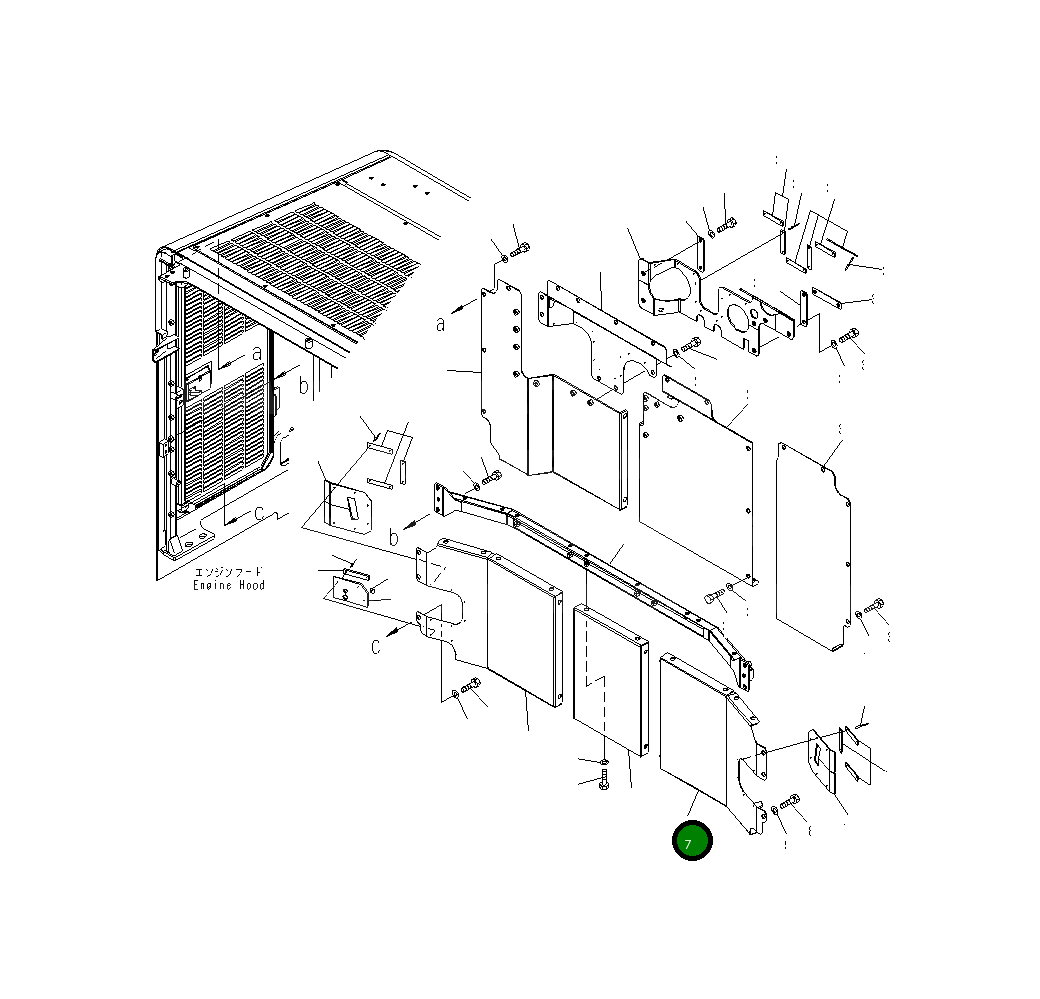 Крышка 426-54-46641 Komatsu