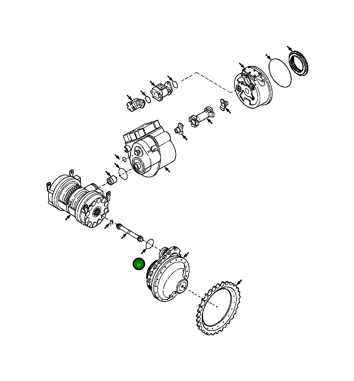 Кольцо уплотнительное (O-Ring) 963 460 R1 Komatsu